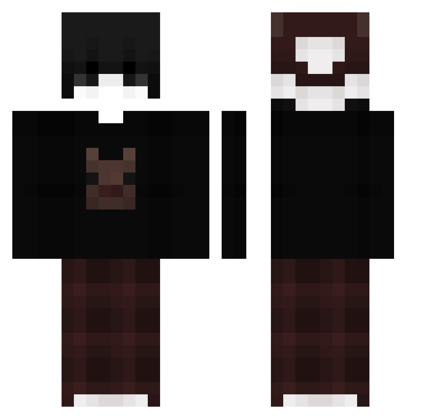 rokujukyu_69 Minecraft skin, front and back view