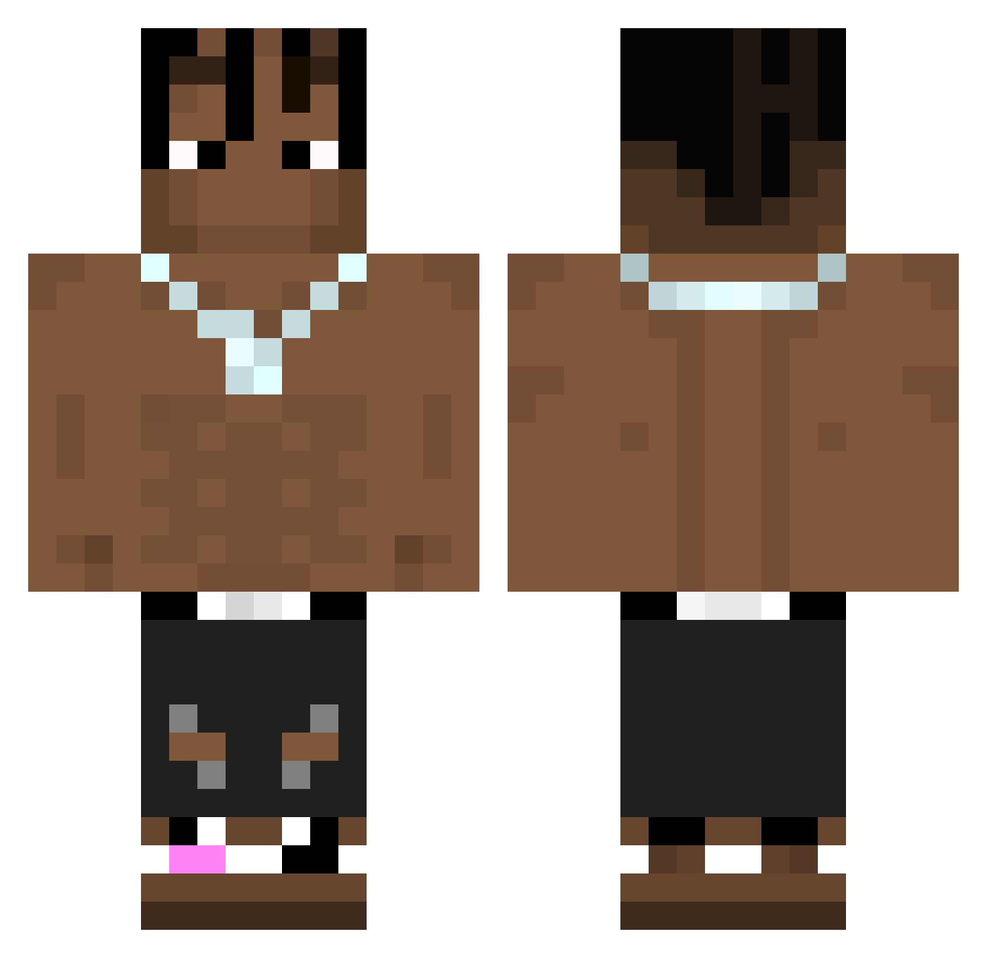 kral_kokainu Minecraft skin, front and back view