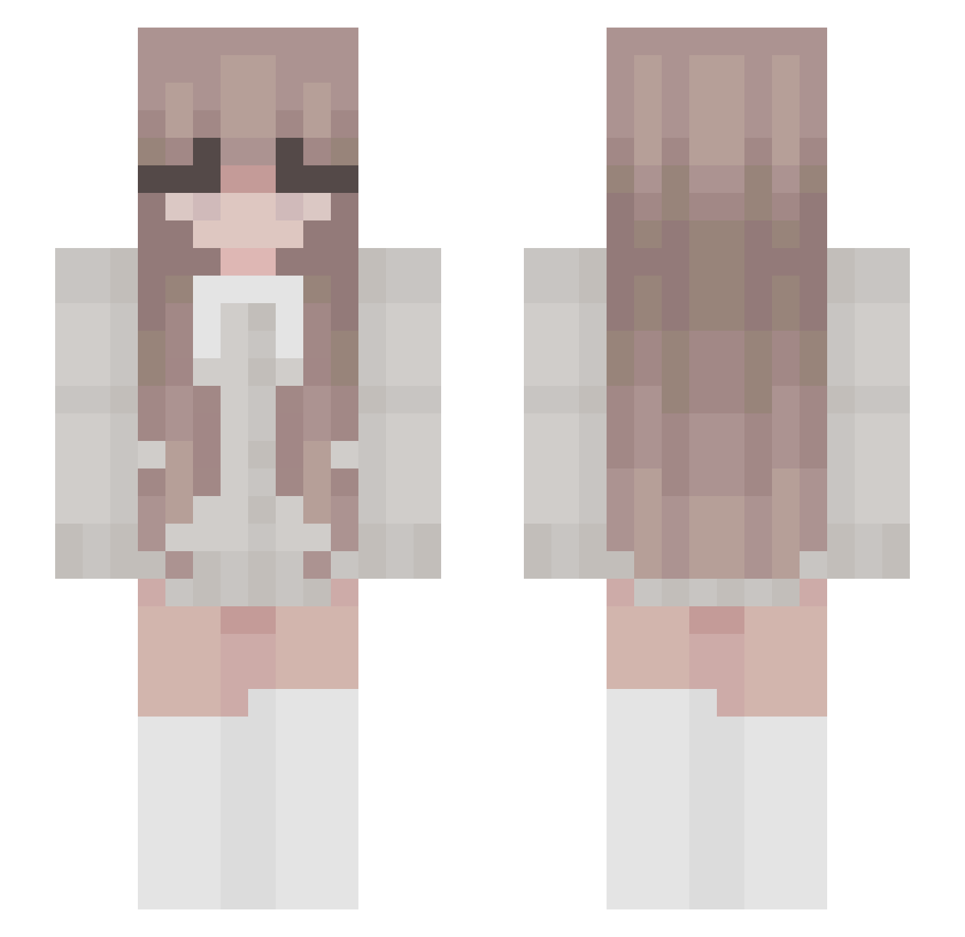 Artiva_ Minecraft skin, front and back view