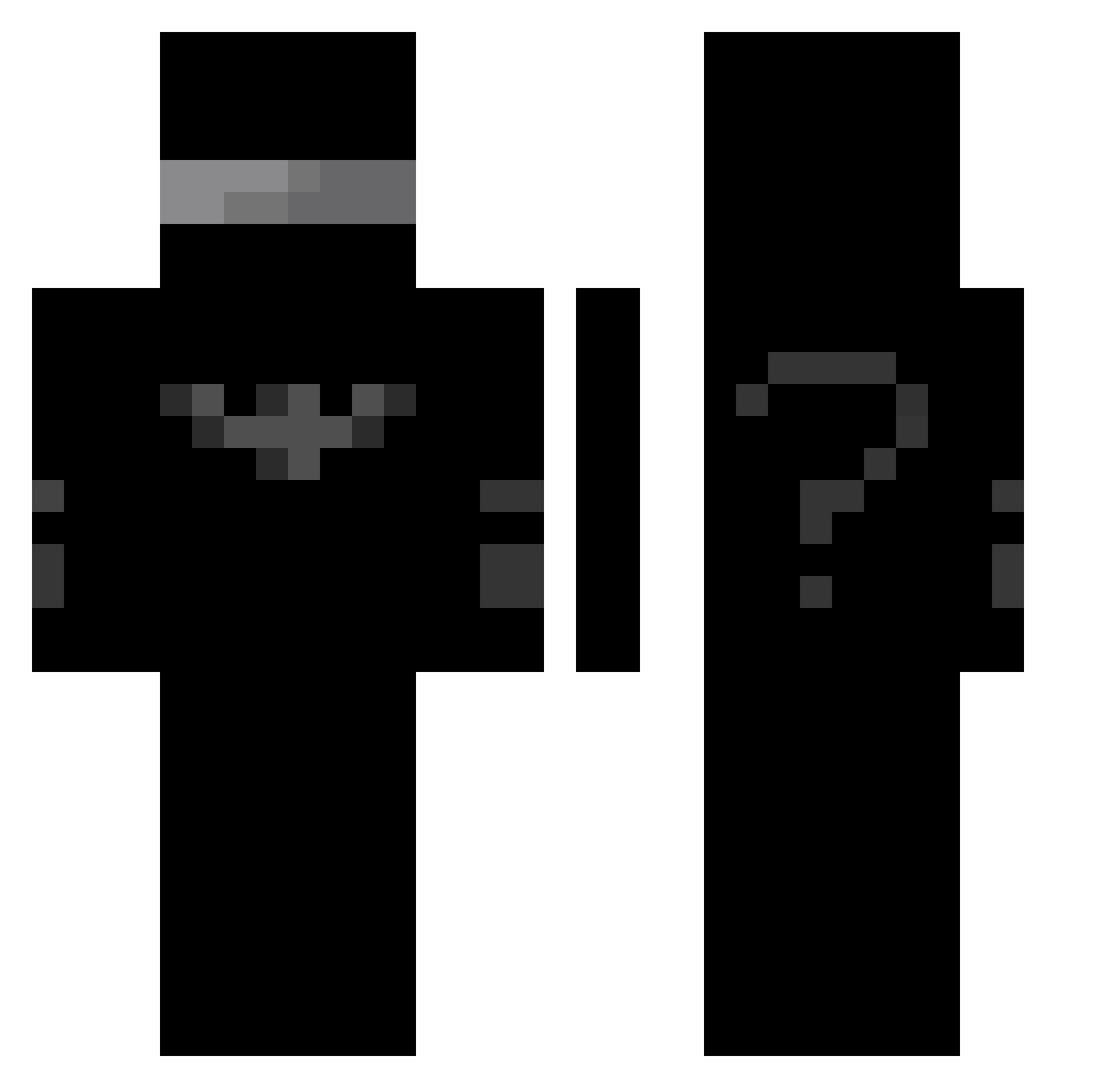 DrPlast1k Minecraft skin, front and back view