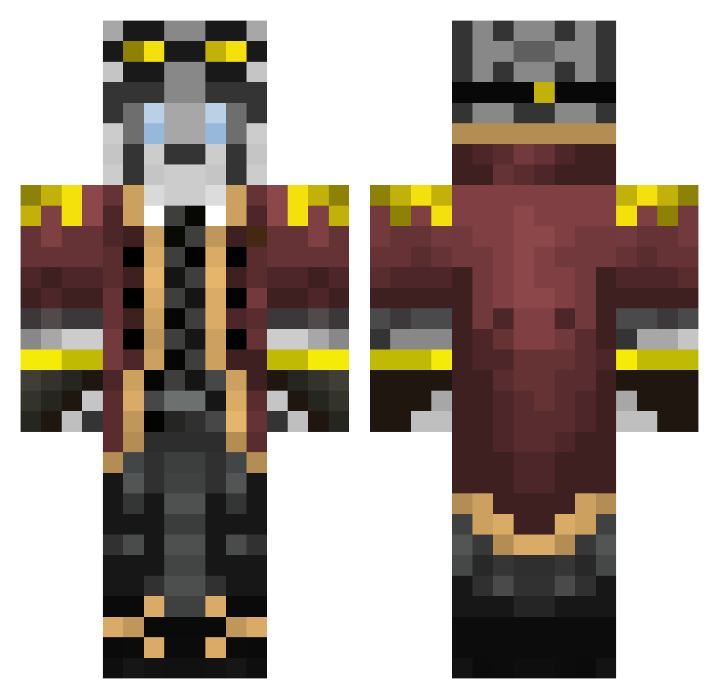 Meuger_89 Minecraft skin, front and back view