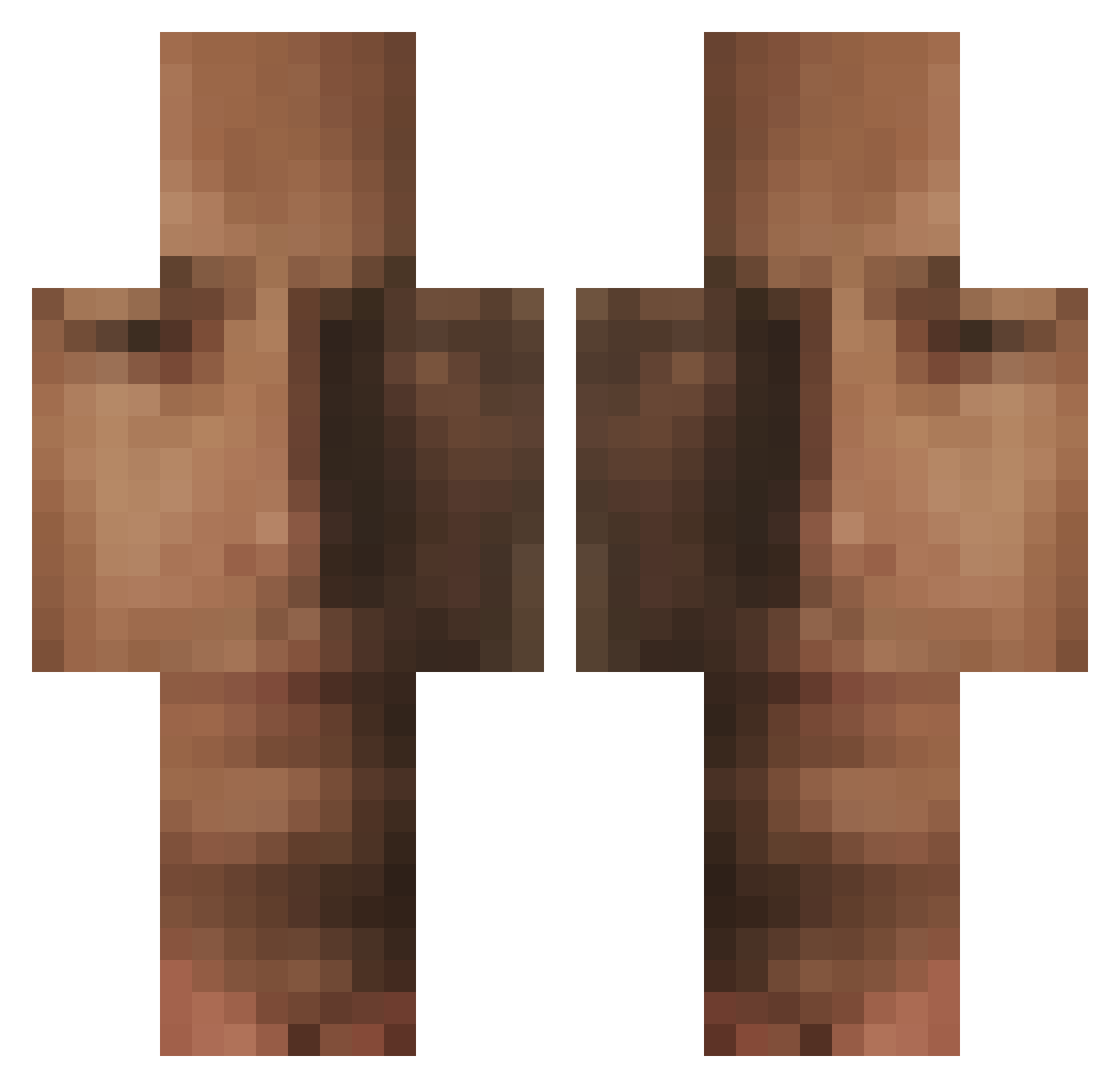MihailLunya Minecraft skin, front and back view