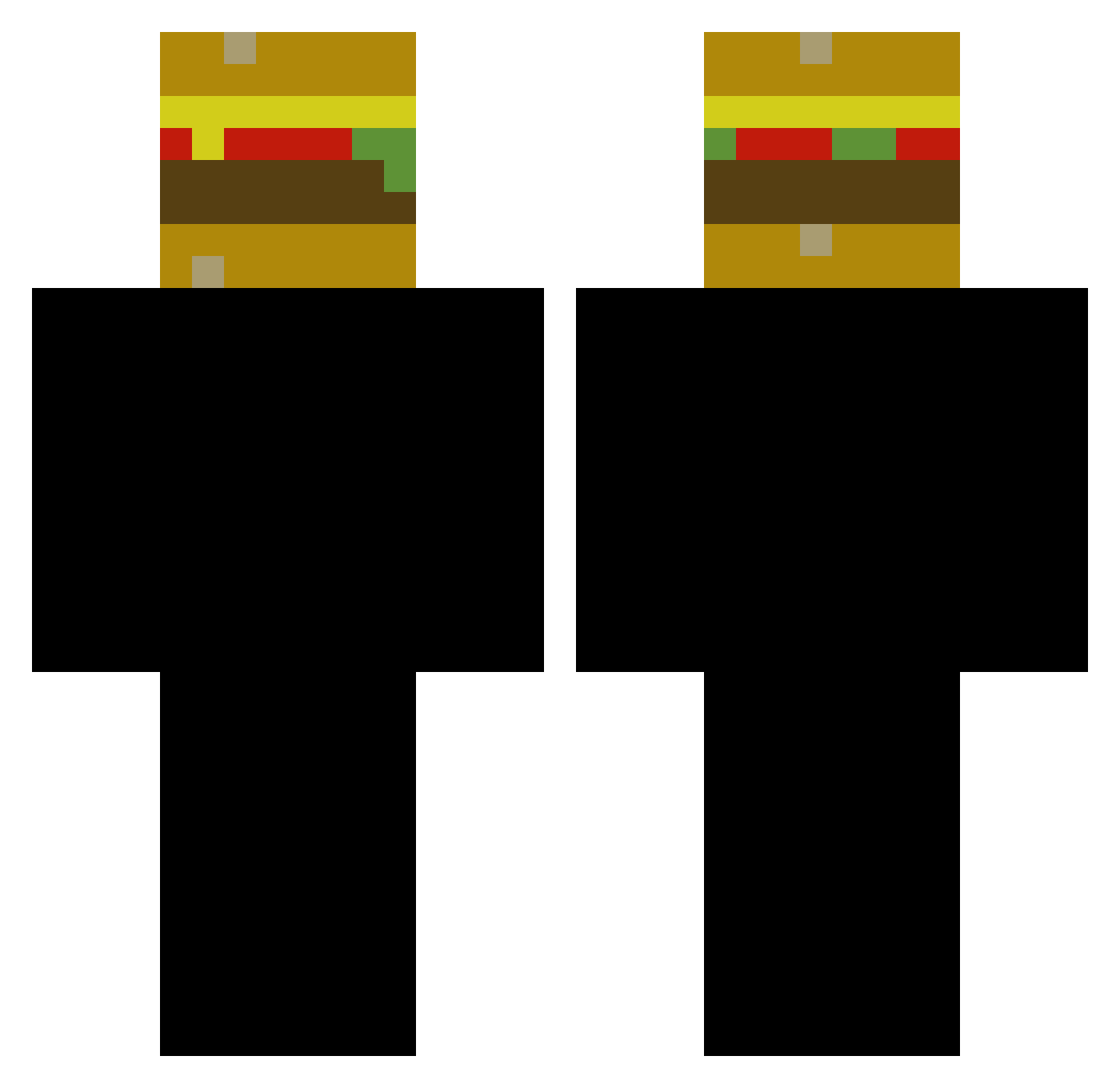 Mc_delivery28 Minecraft skin, front and back view