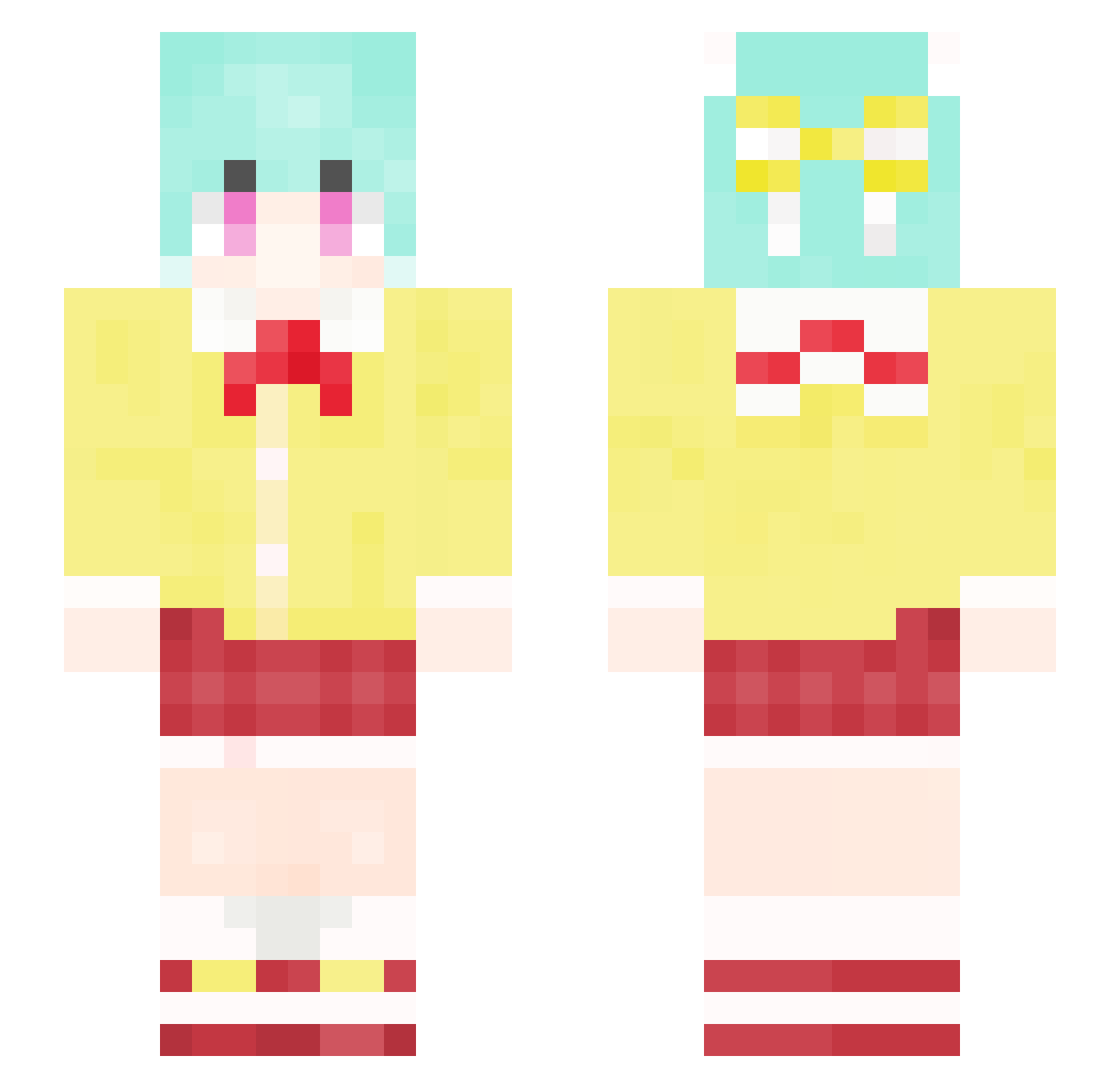 Terra_Remake Minecraft skin, front and back view