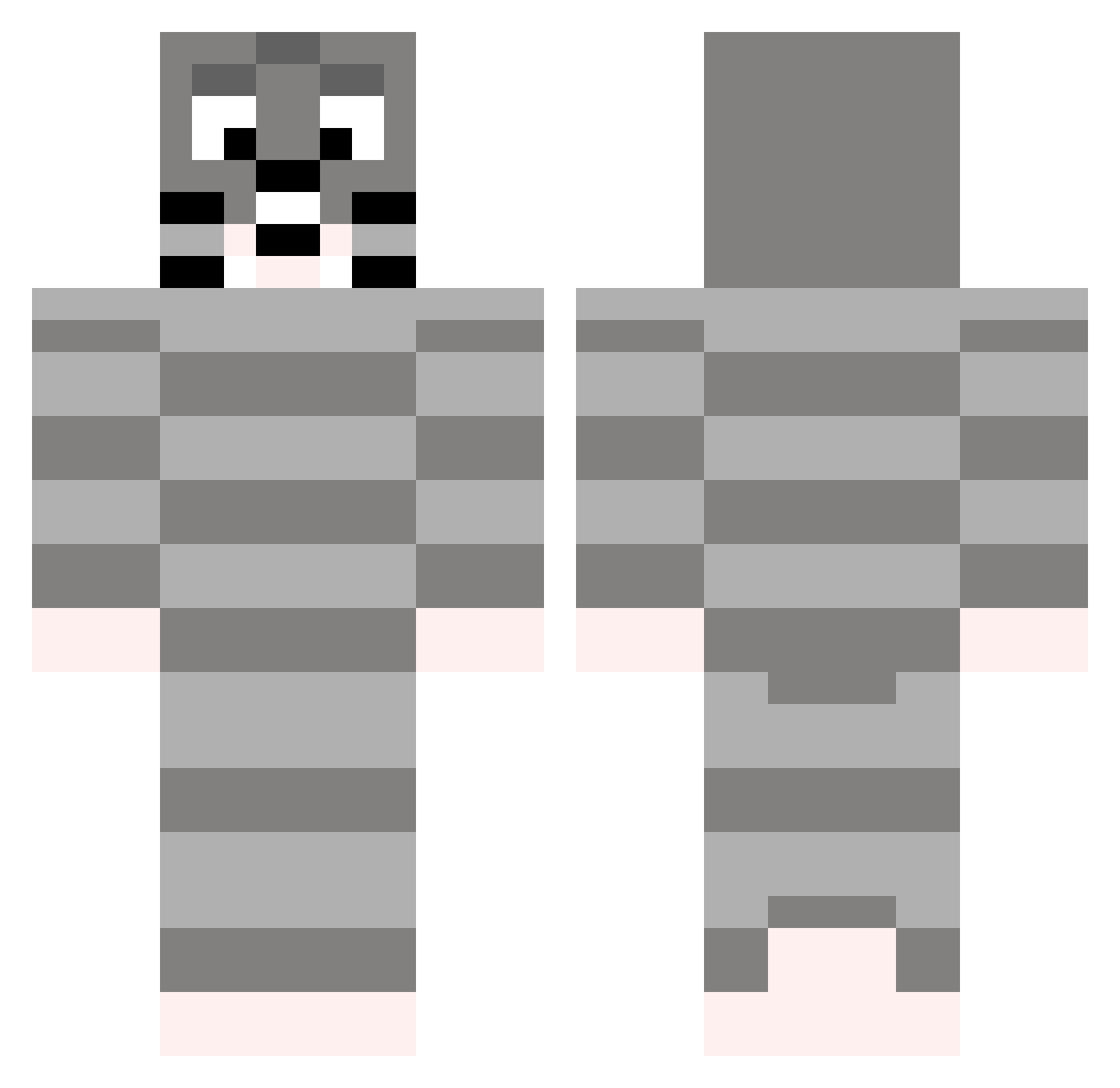 bulba_28 Minecraft skin, front and back view