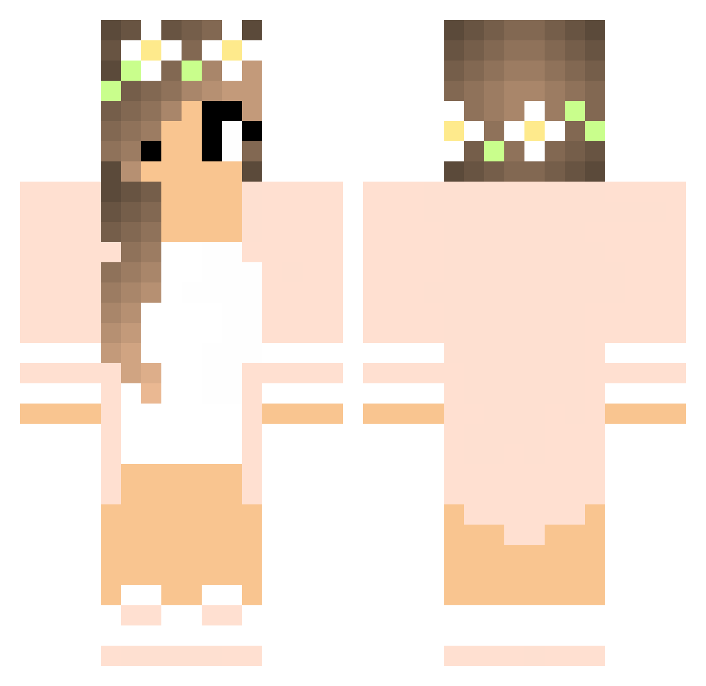 josefa Minecraft skin, front and back view