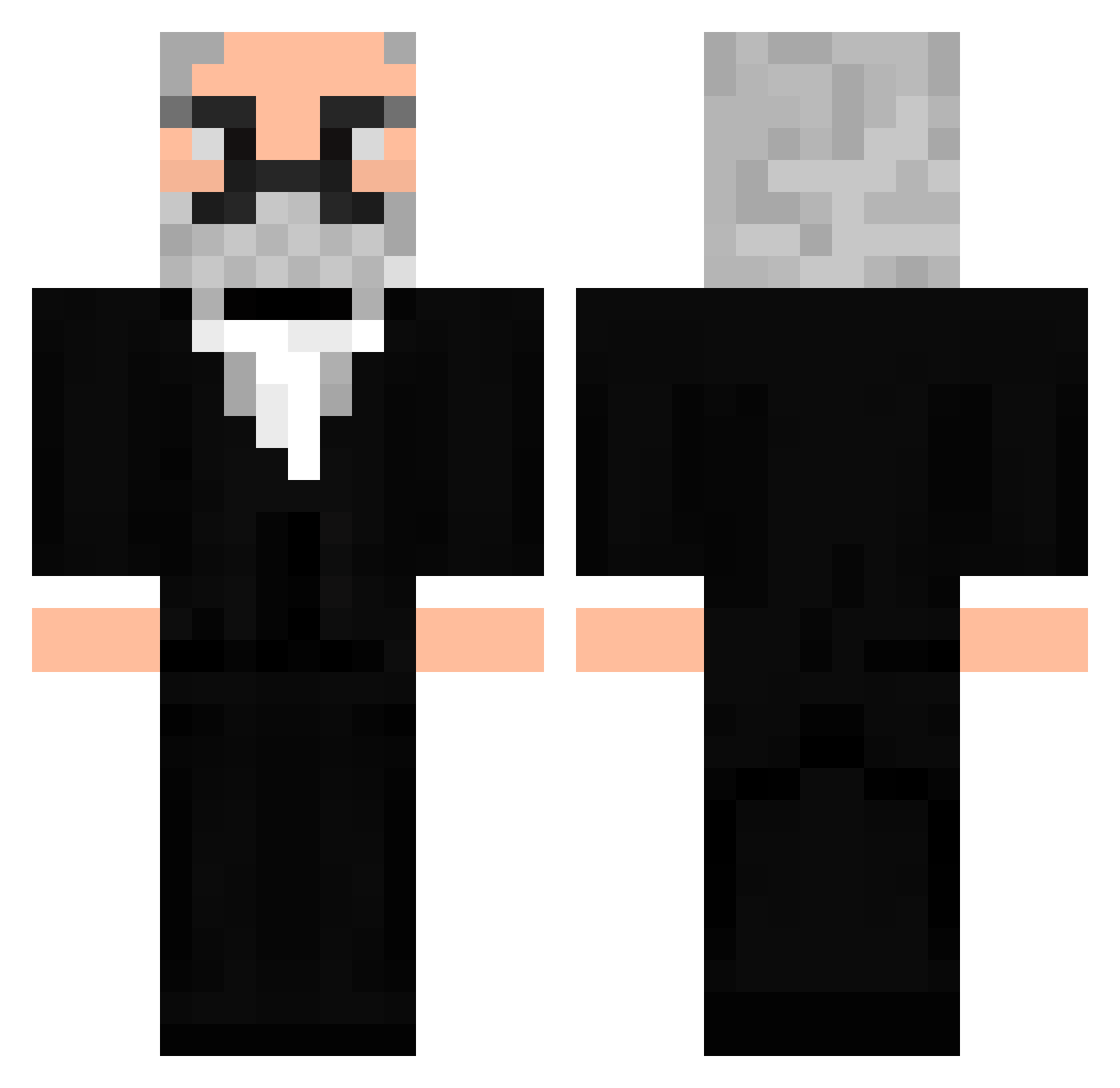 Aleks_Aleks_ Minecraft skin, front and back view