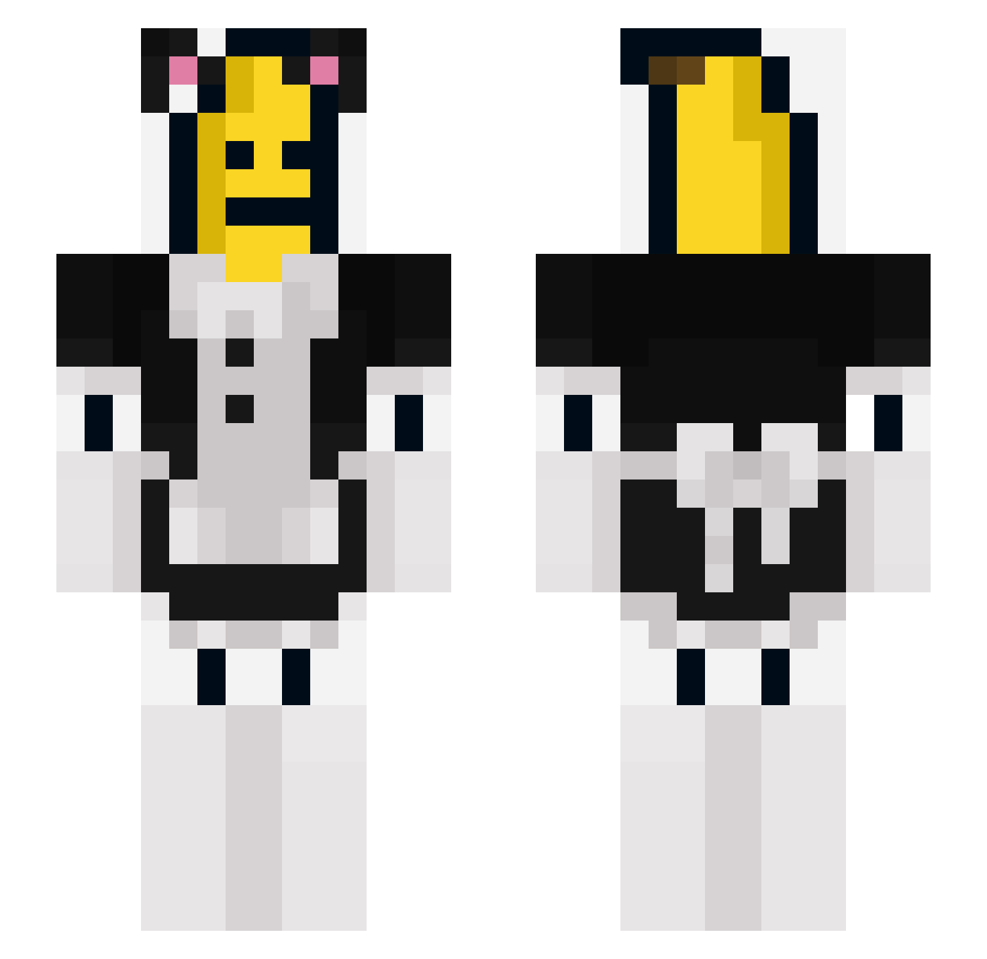 TJ_babybrain Minecraft skin, front and back view
