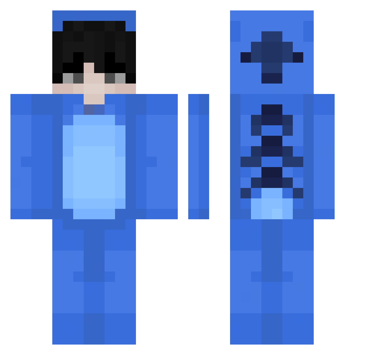 tojak1cper Minecraft skin, front and back view