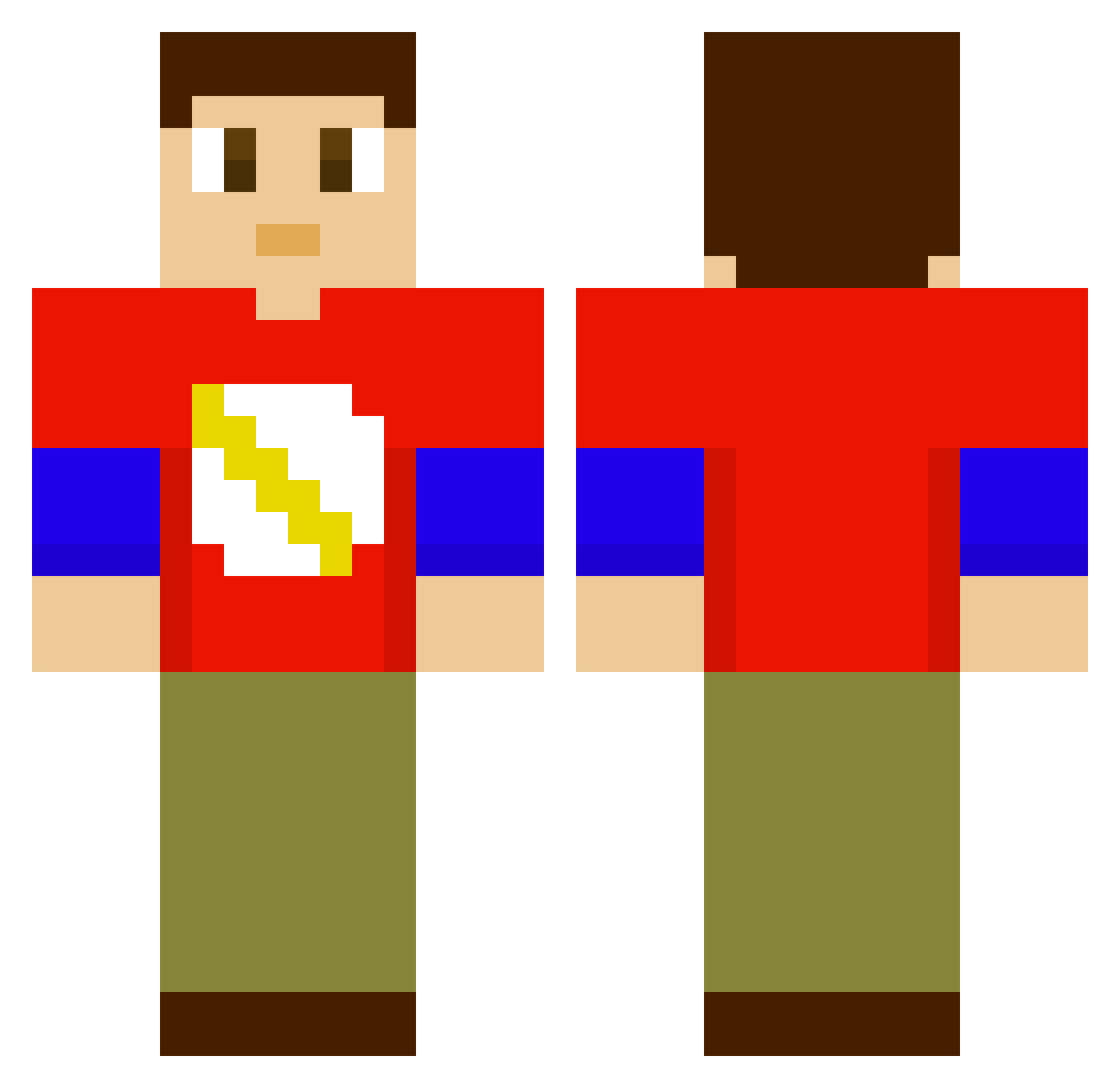 peppapig_luv Minecraft skin, front and back view