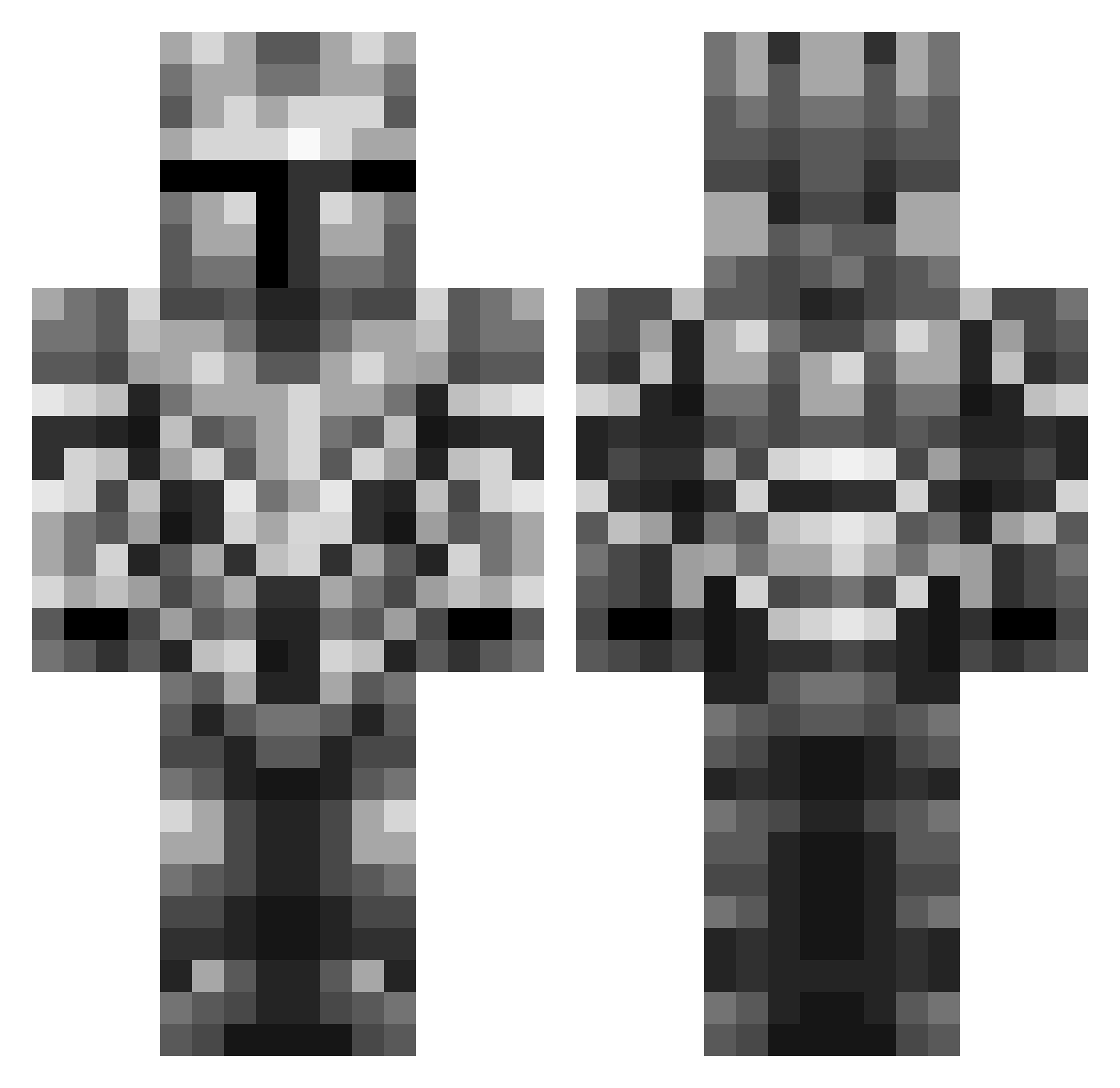 pvp_pomidor Minecraft skin, front and back view