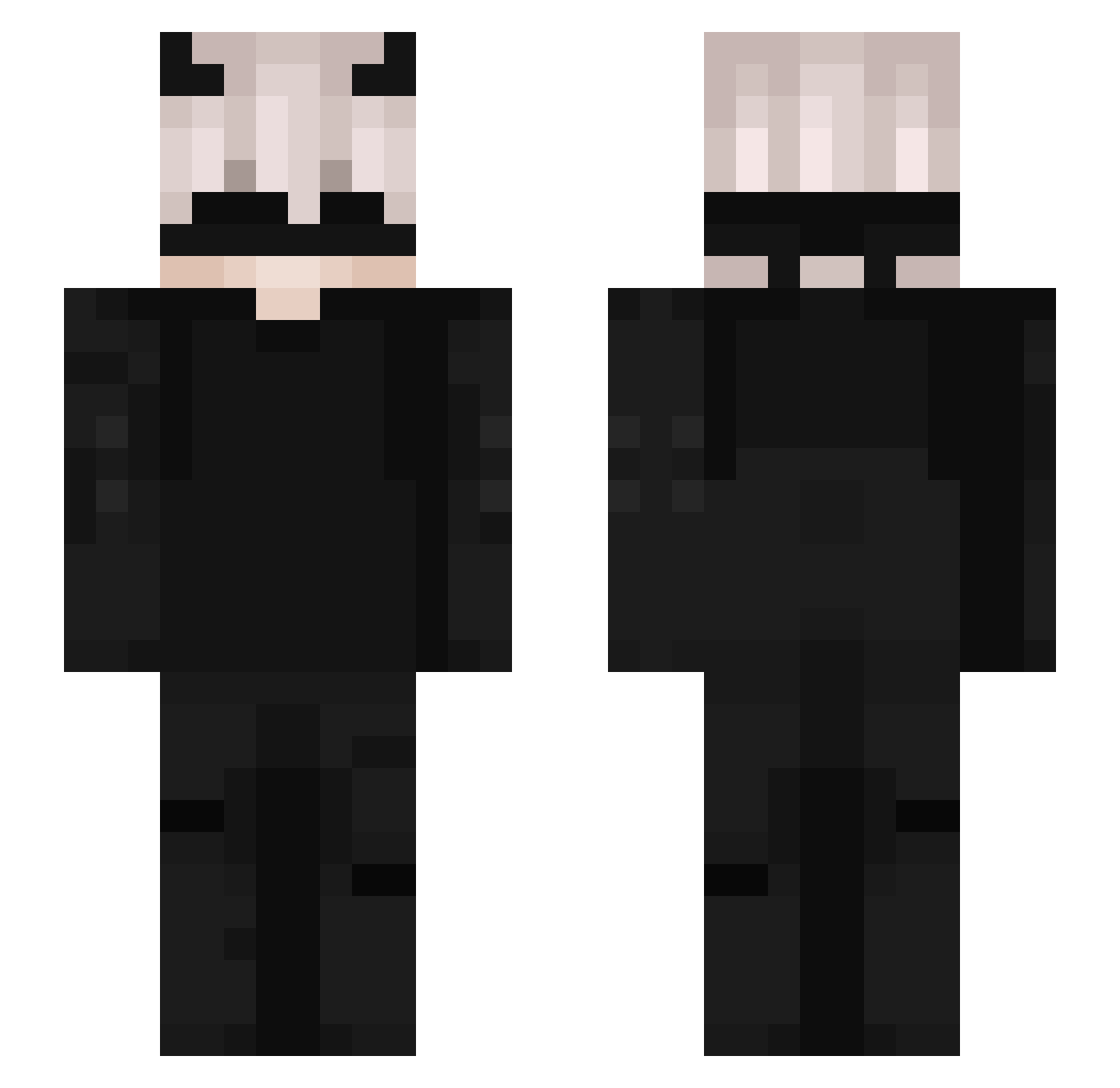 Eliiodas Minecraft skin, front and back view