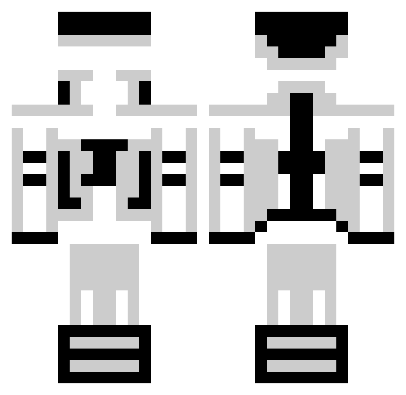 jaijaistein Minecraft skin, front and back view