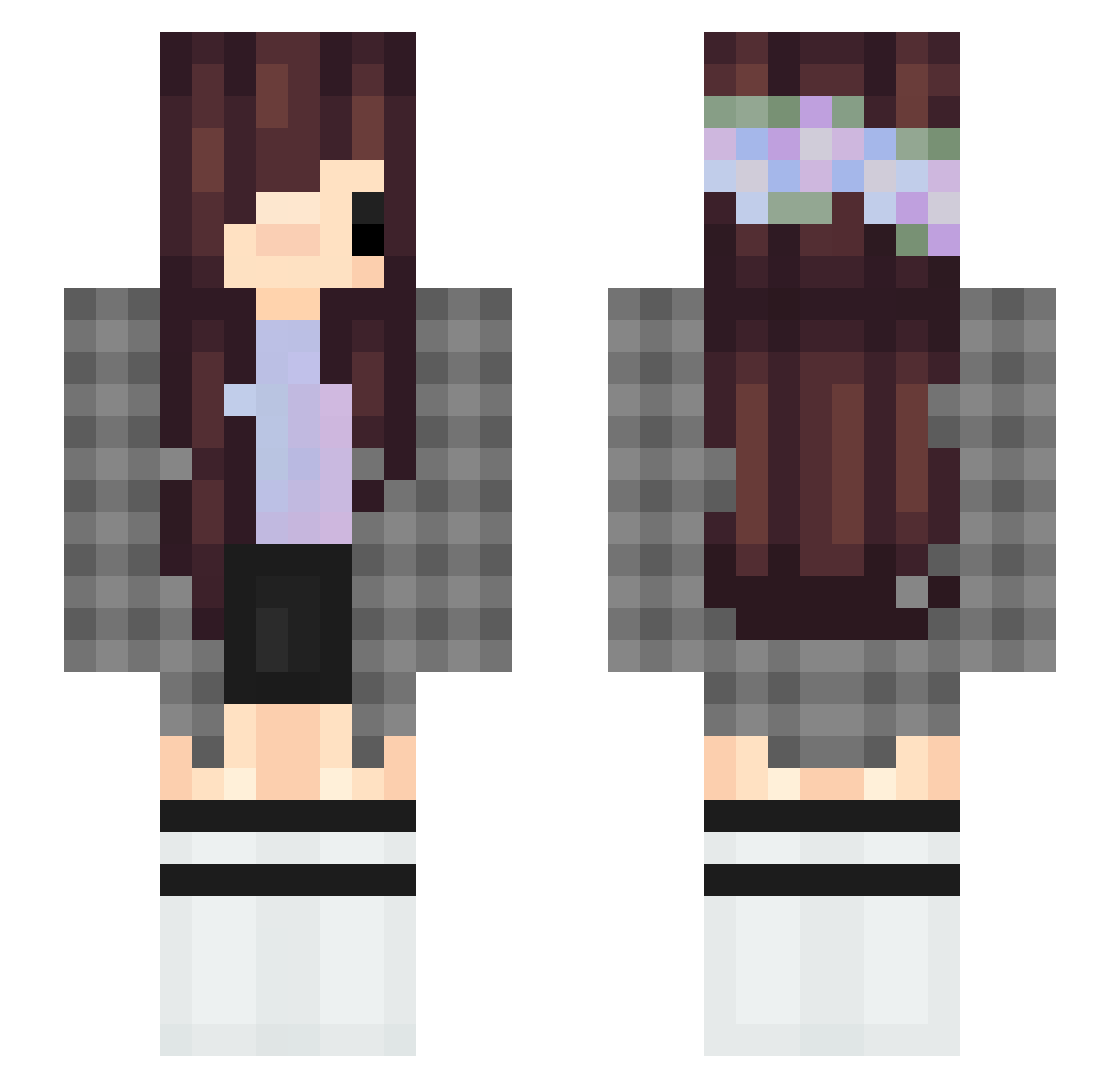 Josepha Minecraft skin, front and back view