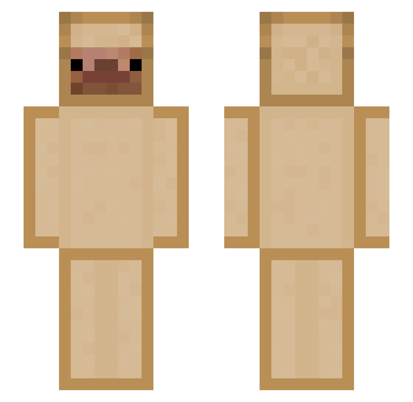 bolognie Minecraft skin, front and back view