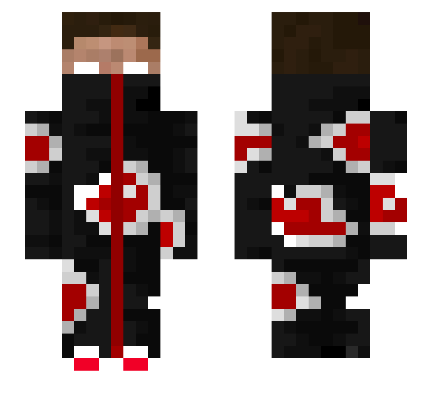 ThatF00 Minecraft skin, front and back view