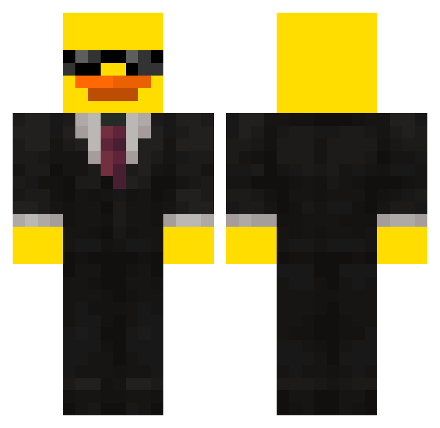 strong_suk Minecraft skin, front and back view