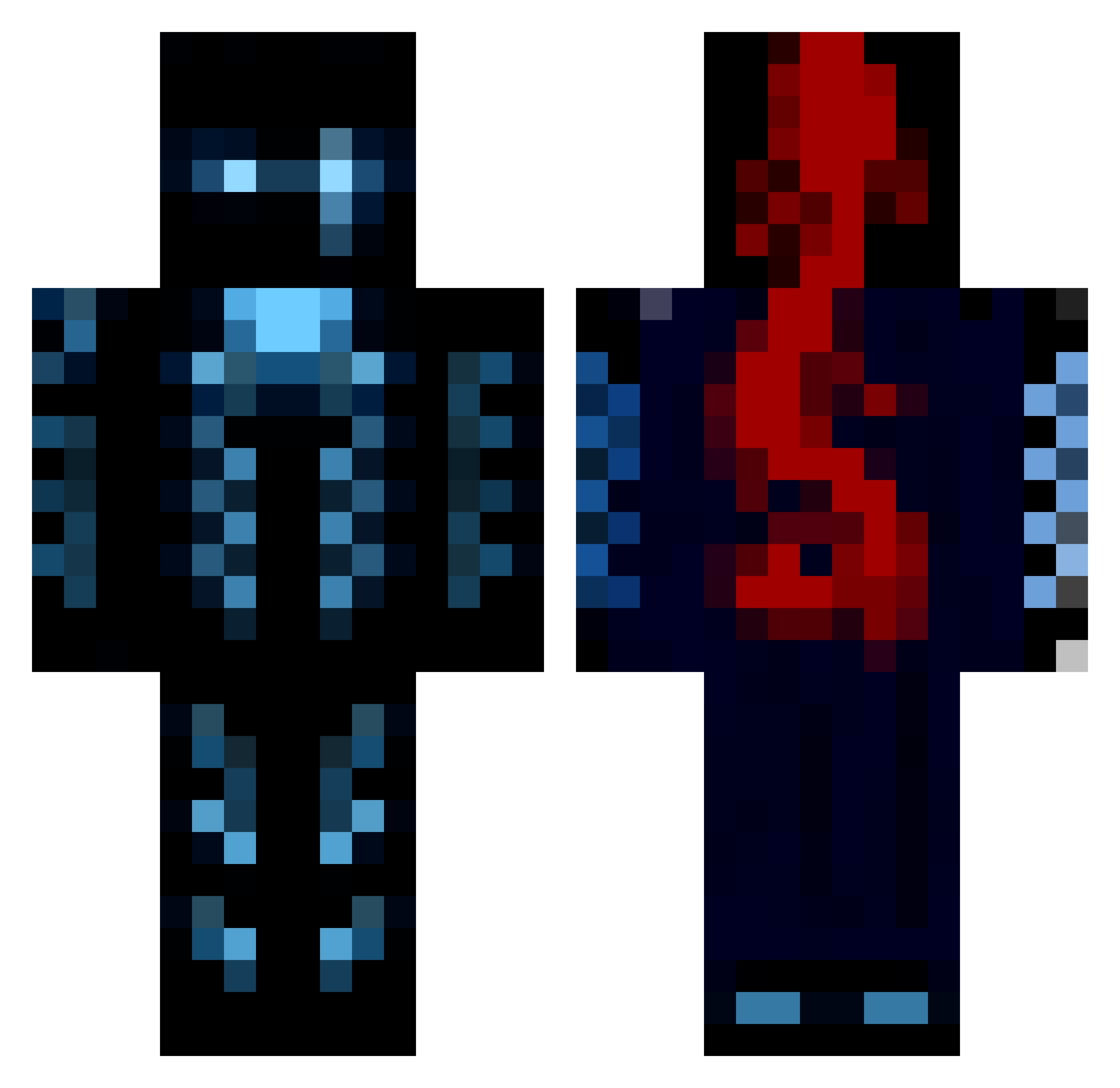 Sabbath29 Minecraft skin, front and back view