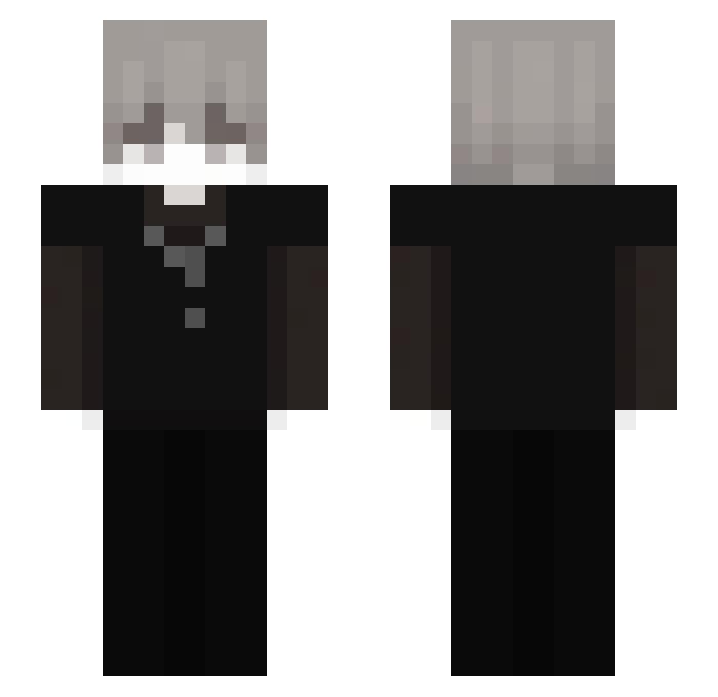 Reindeer Minecraft skin, front and back view