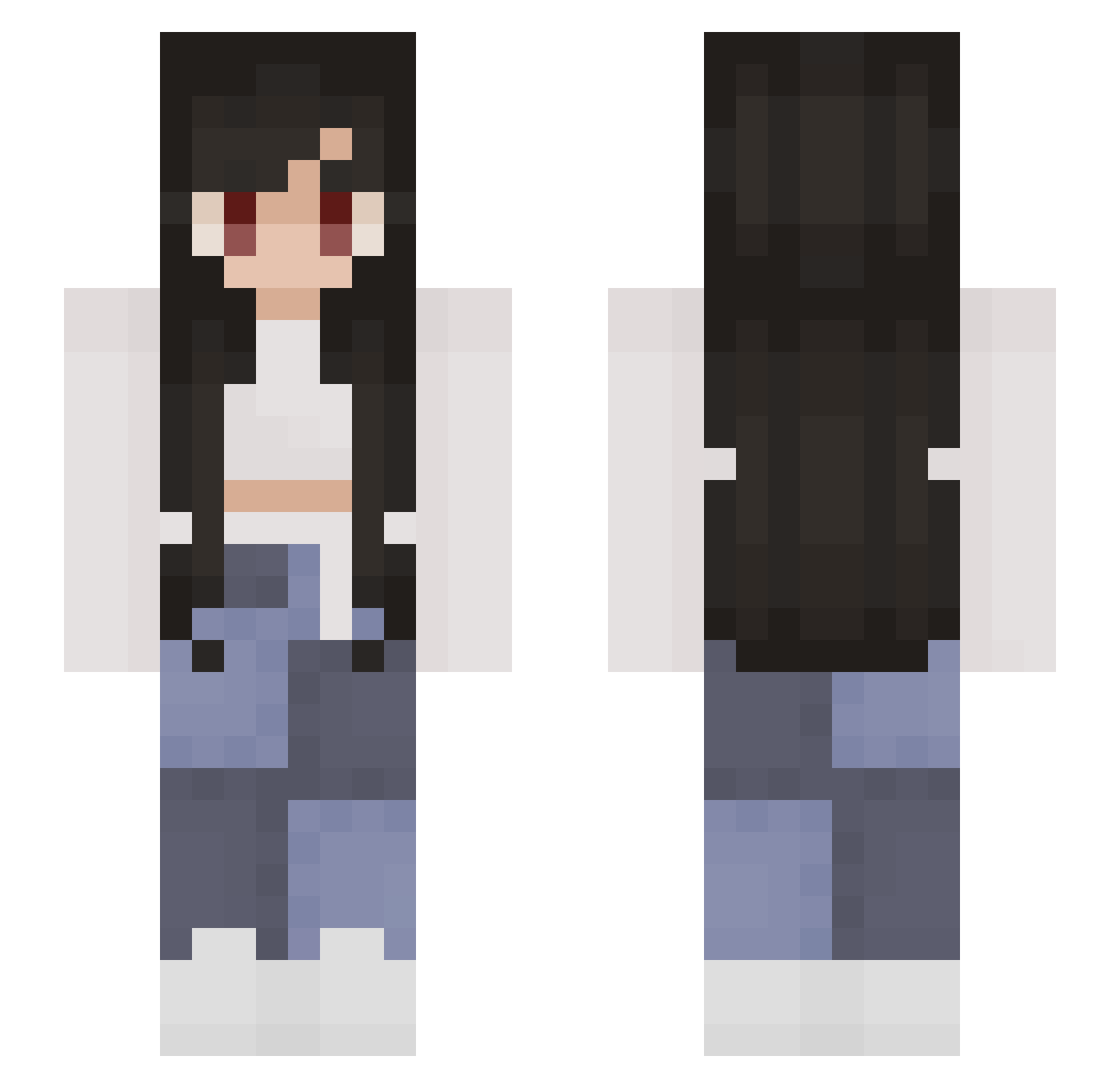 RoyalSoothsayer Minecraft skin, front and back view