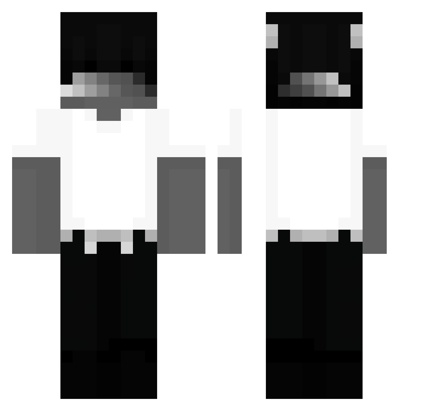 VT_T Minecraft skin, front and back view