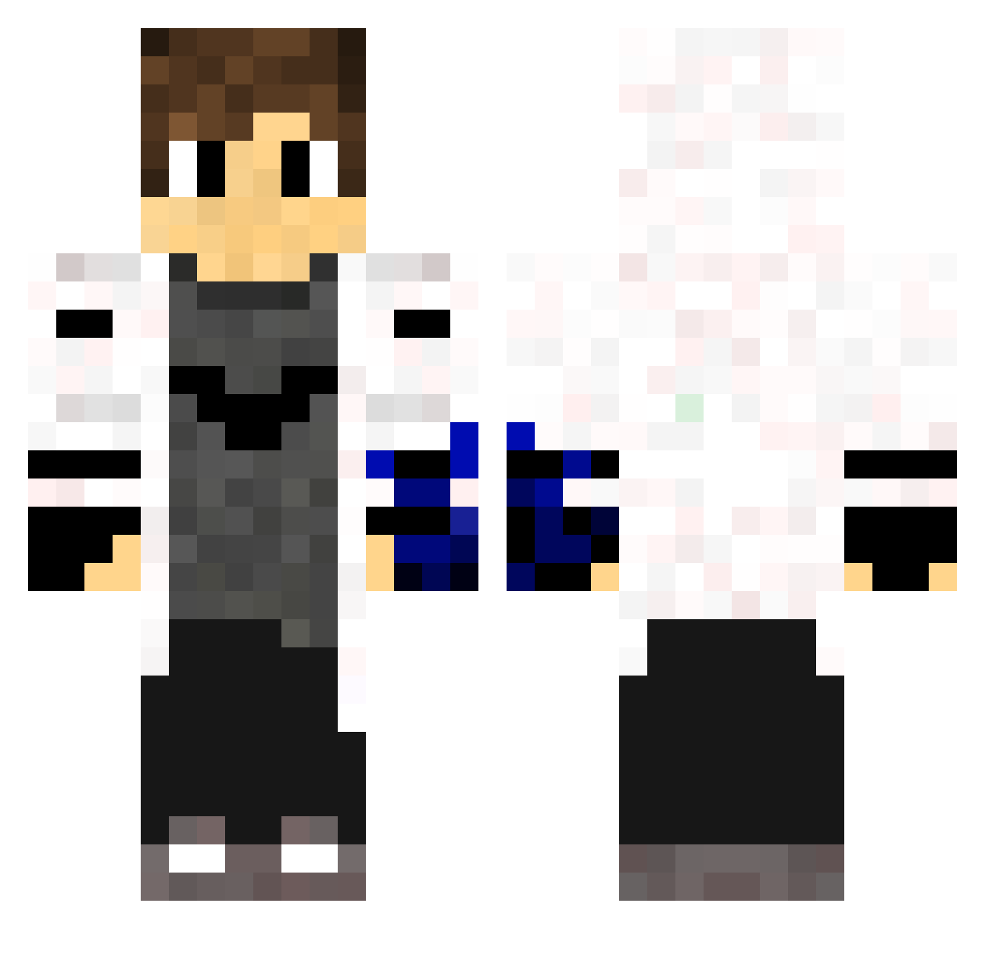 Turbo_Txbi Minecraft skin, front and back view