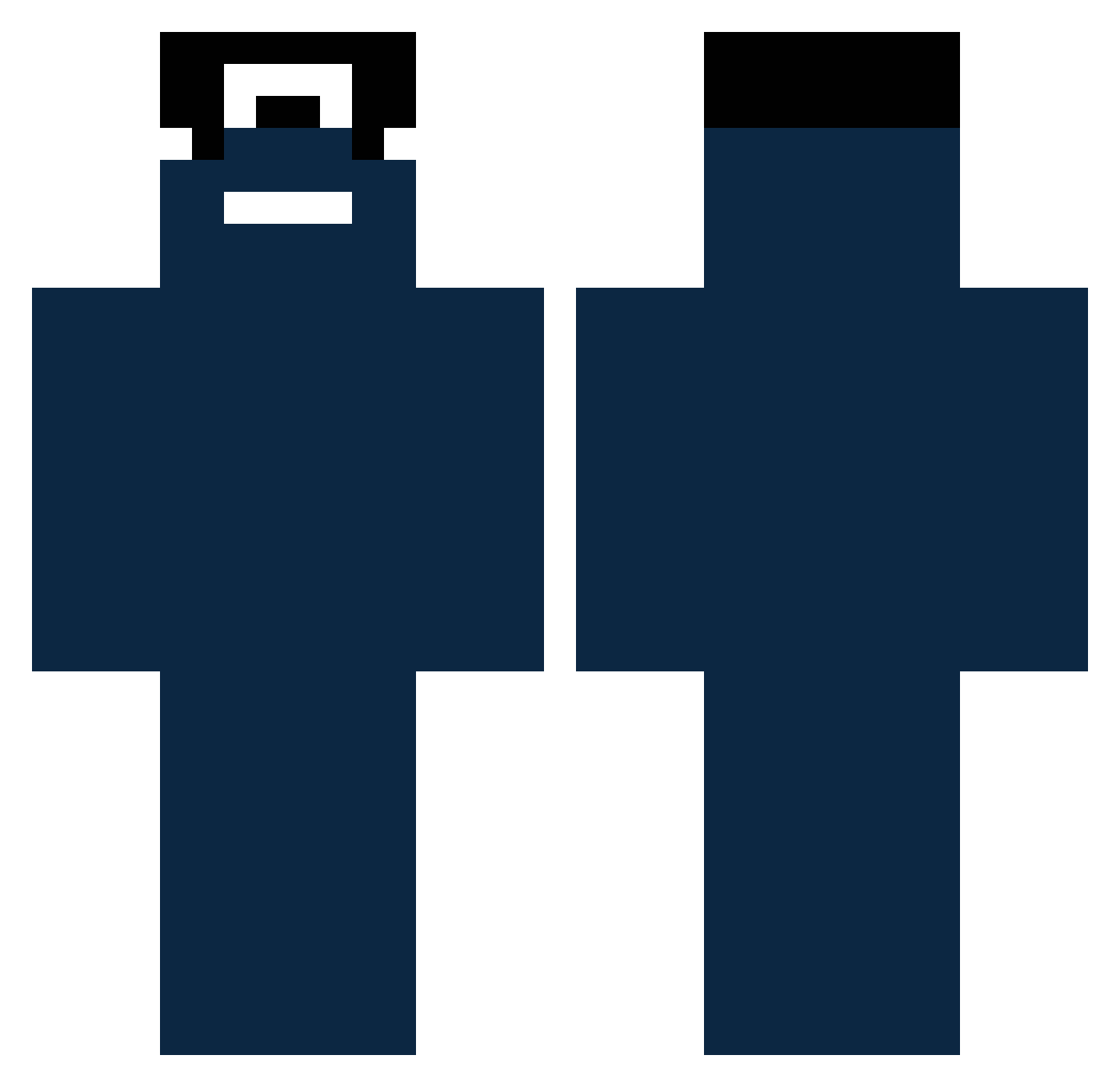 Larlie Minecraft skin, front and back view