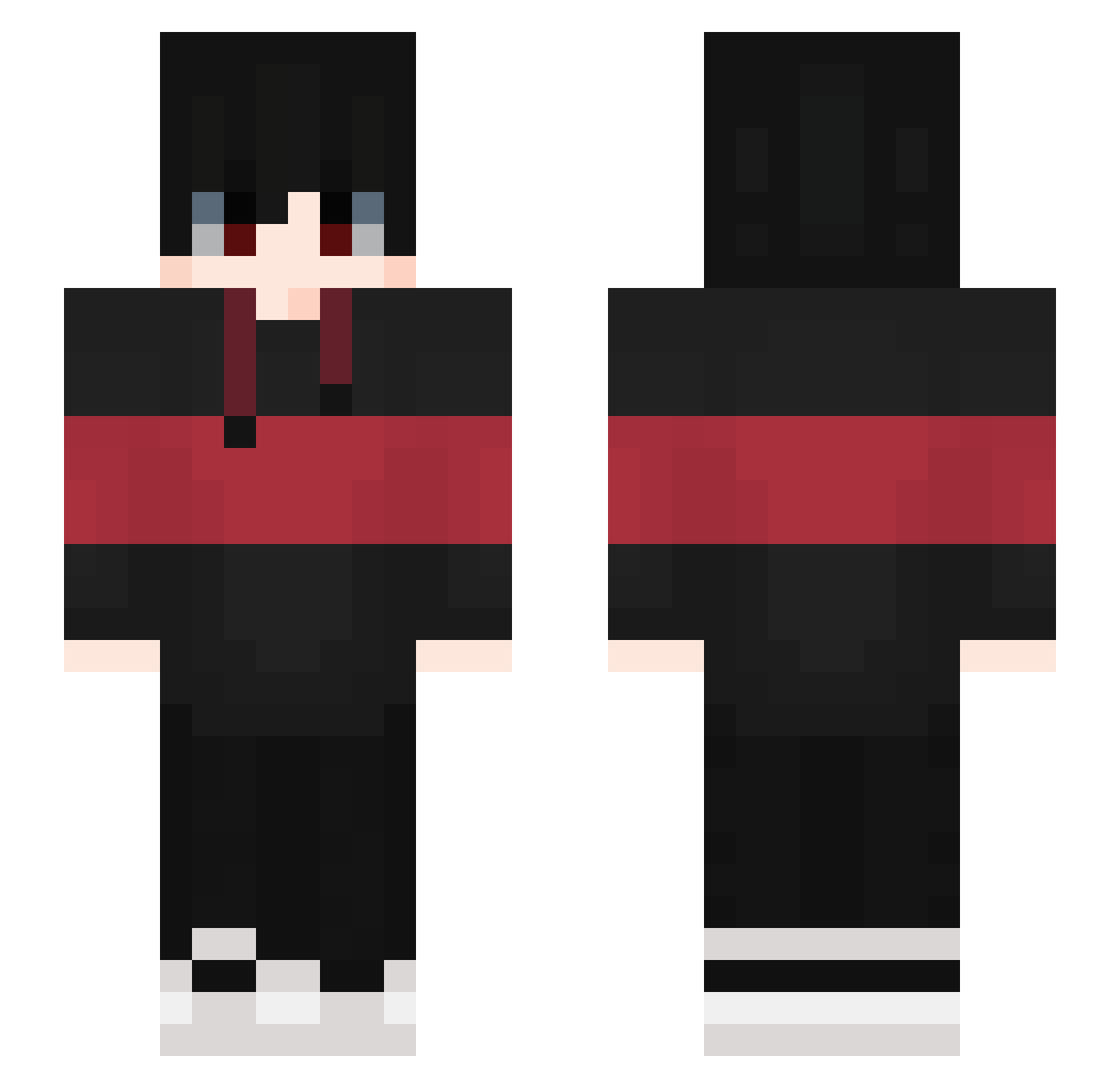 z0mq Minecraft skin, front and back view