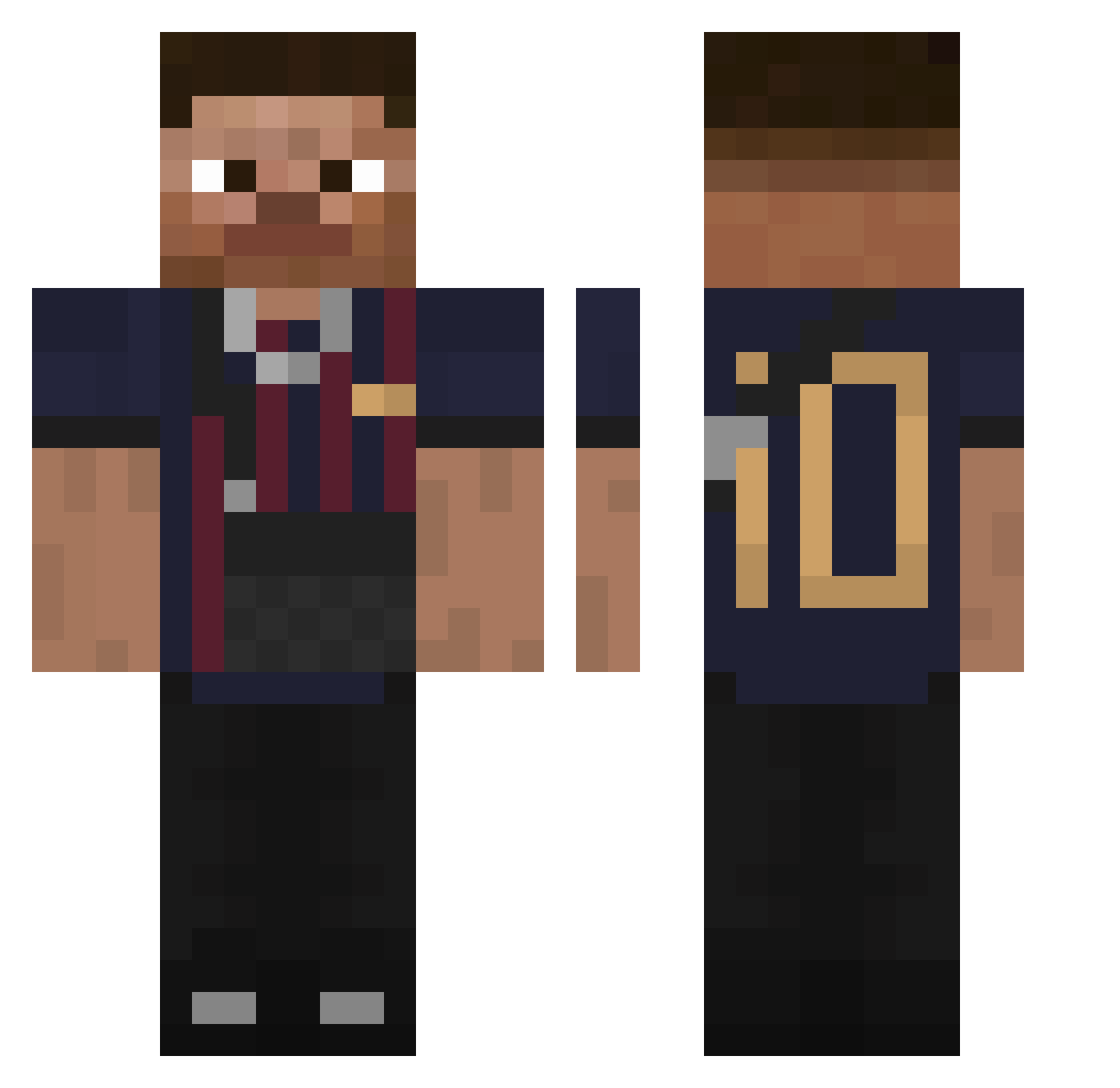 smolar77 Minecraft skin, front and back view