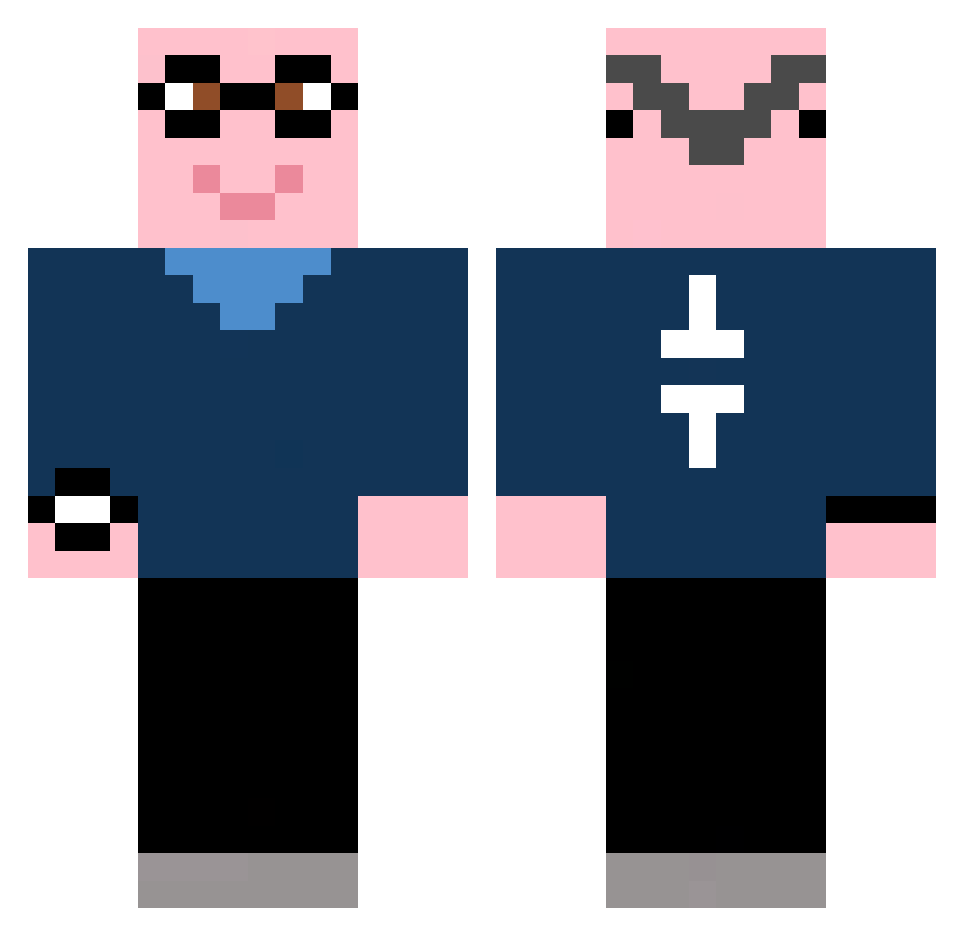 StruzzoilTruzzo Minecraft skin, front and back view