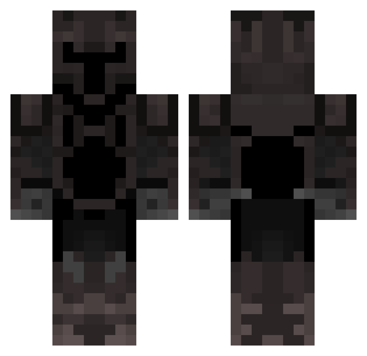 sheloveslos Minecraft skin, front and back view
