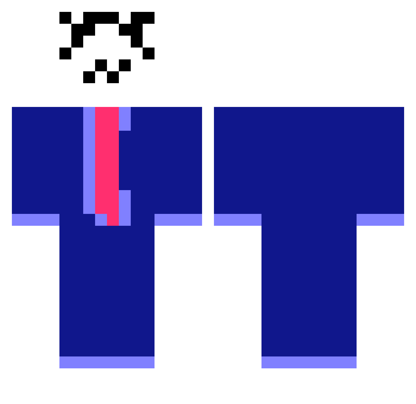 stuartsolo10 Minecraft skin, front and back view