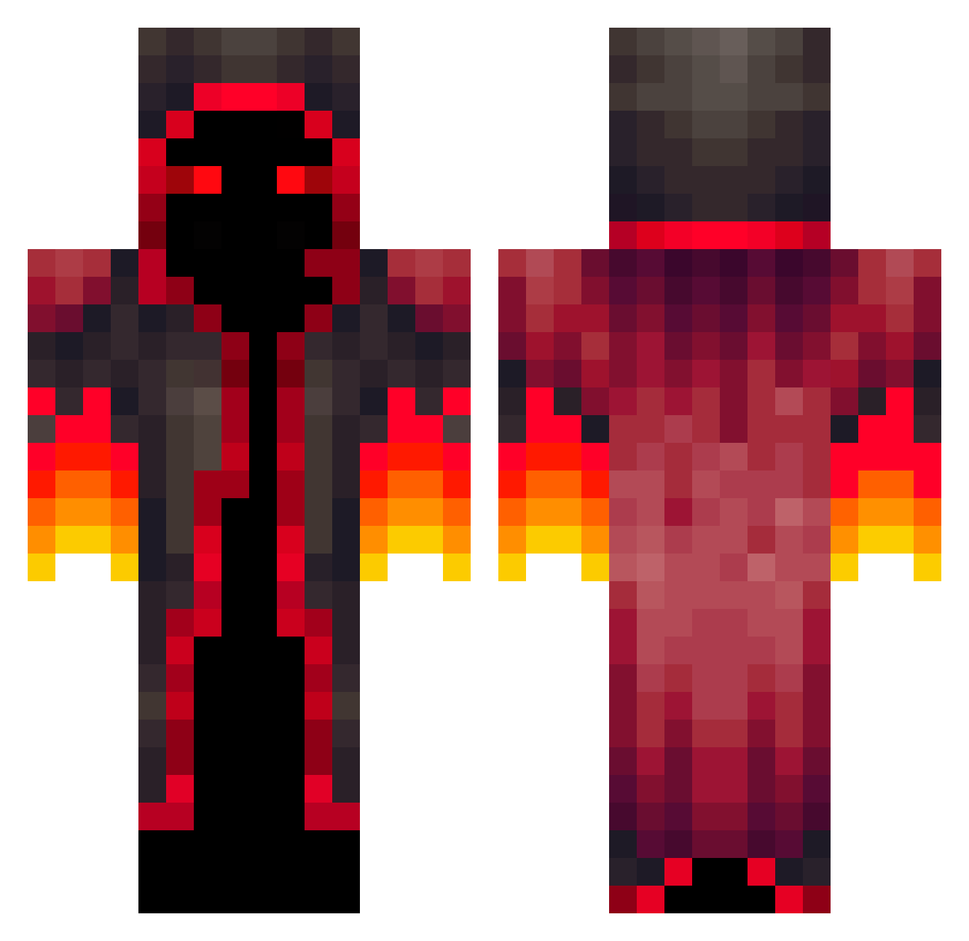 StinkyStanker19 Minecraft skin, front and back view