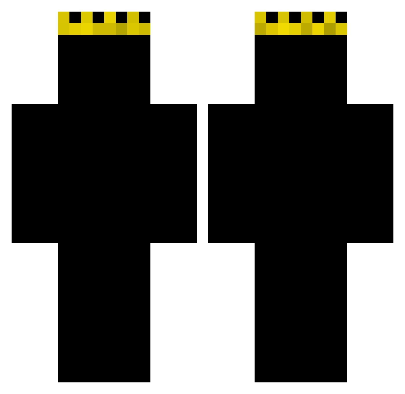SmkinOnDeadOpps Minecraft skin, front and back view