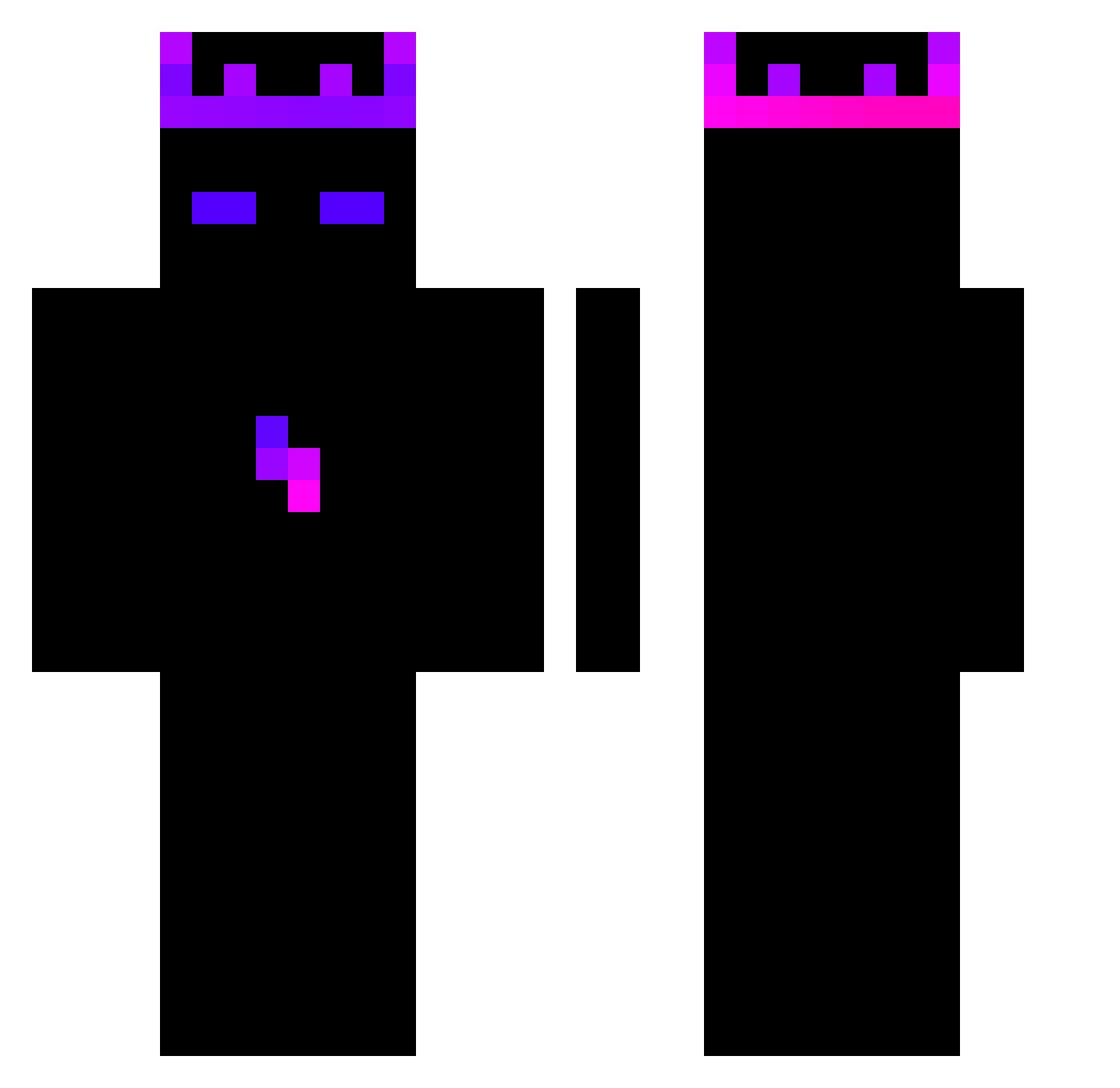 UNKNOWN_VN Minecraft skin, front and back view