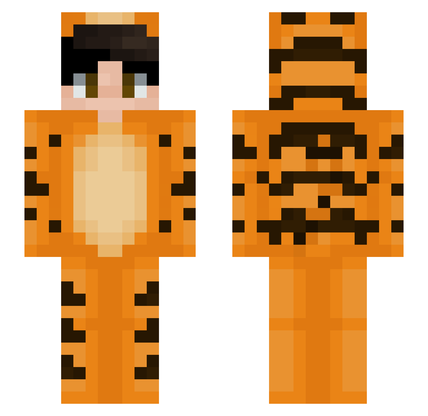 emorrr Minecraft skin, front and back view