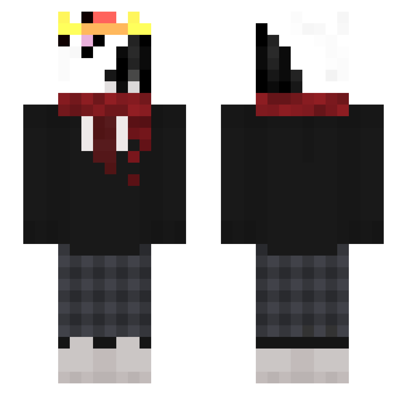 Xeodie_89 Minecraft skin, front and back view