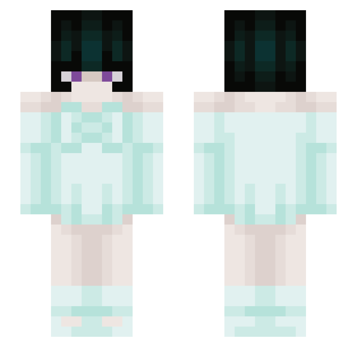 sofiikio Minecraft skin, front and back view