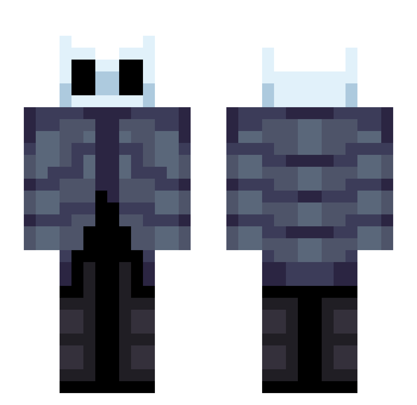 Gamolas15 Minecraft skin, front and back view
