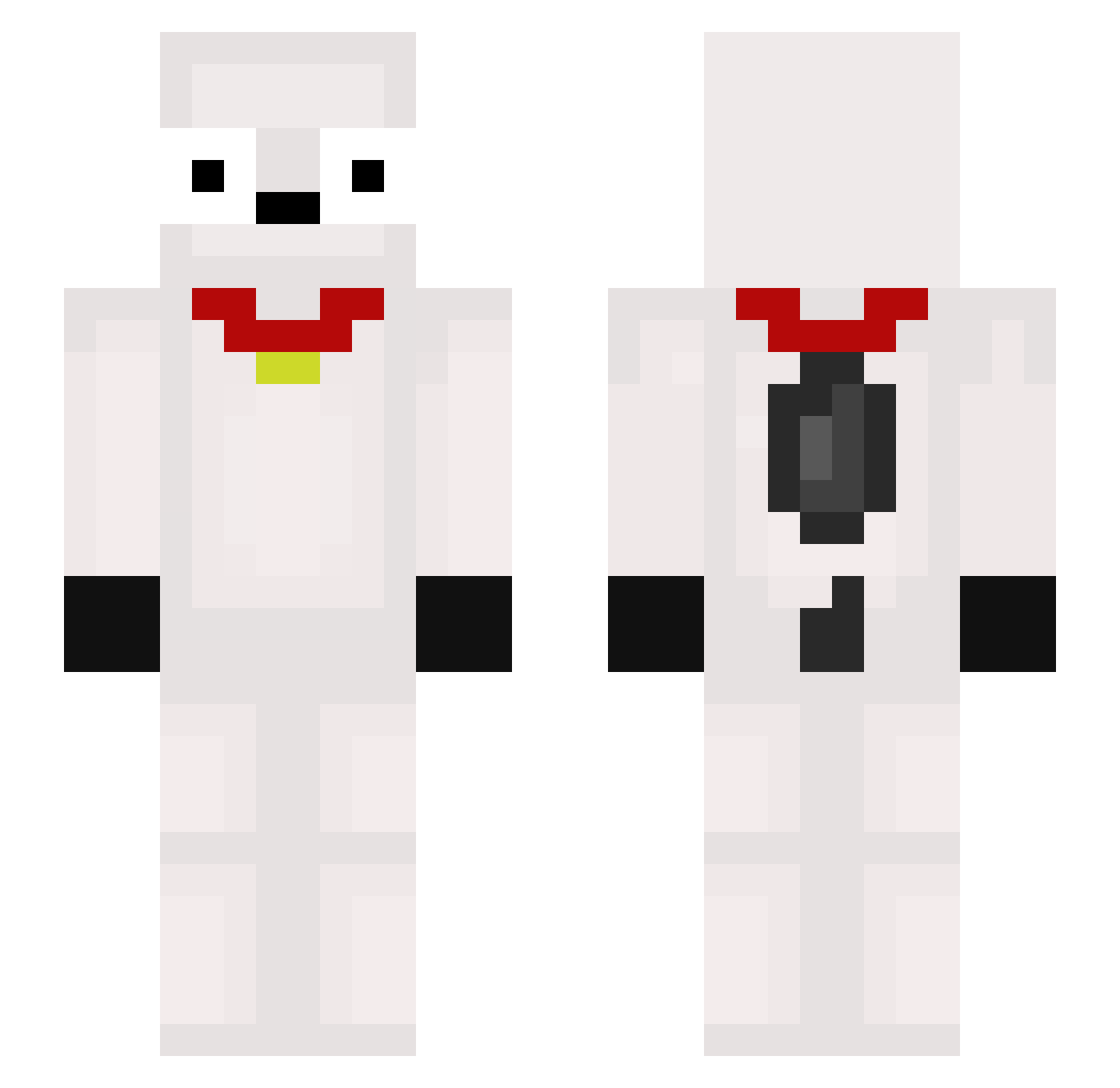 iProfile Minecraft skin, front and back view
