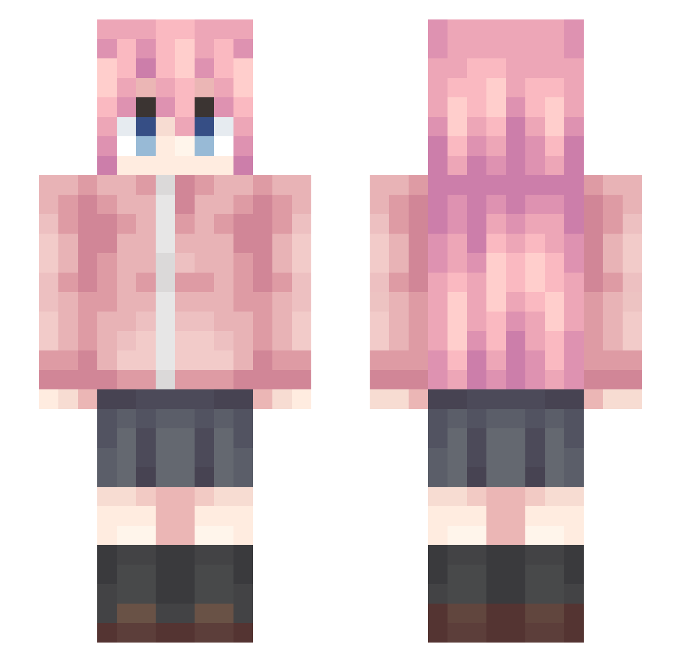 nihengyu108 Minecraft skin, front and back view