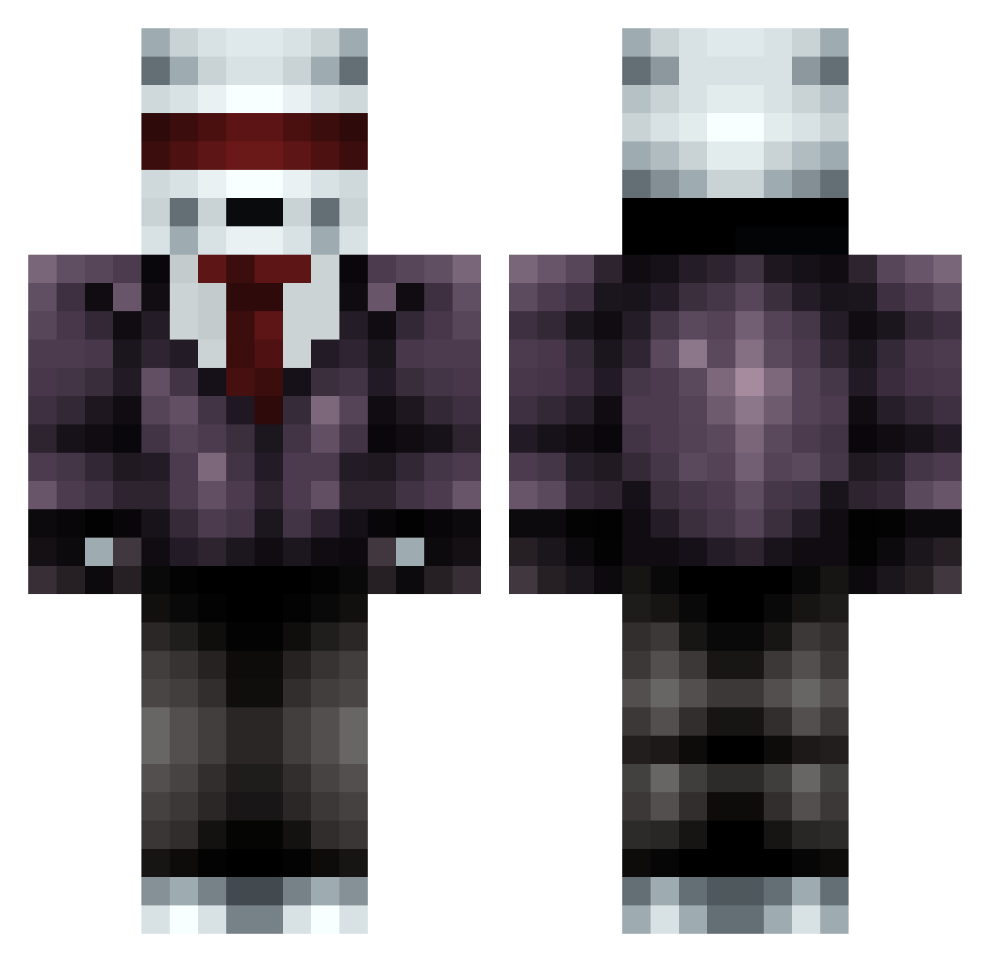 Fardone Minecraft skin, front and back view