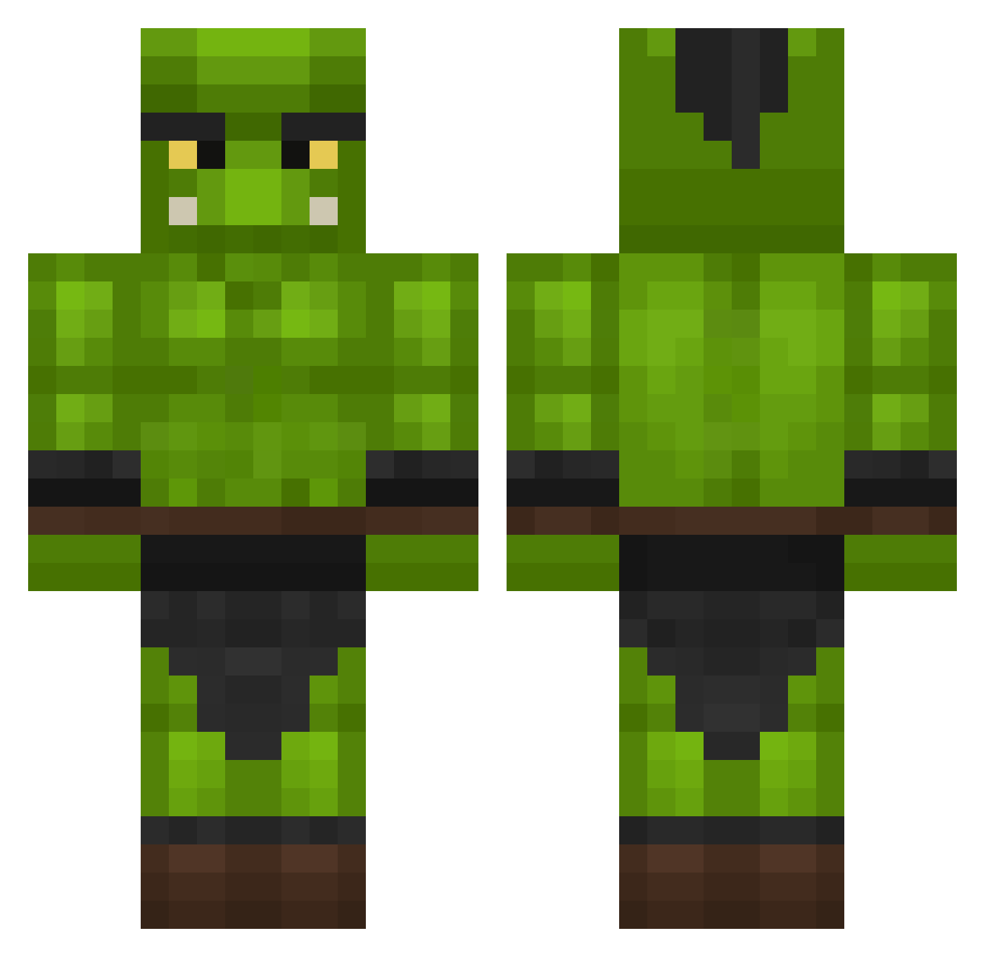 Josey Minecraft skin, front and back view