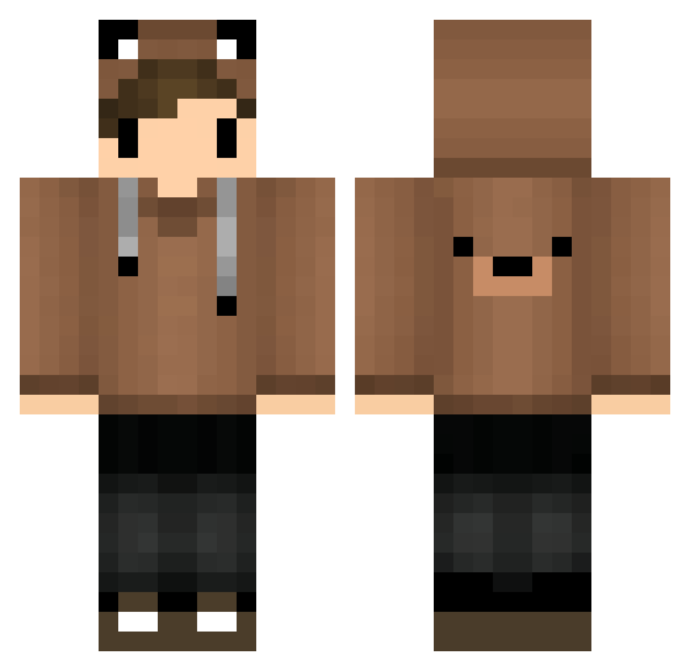expromiserx Minecraft skin, front and back view
