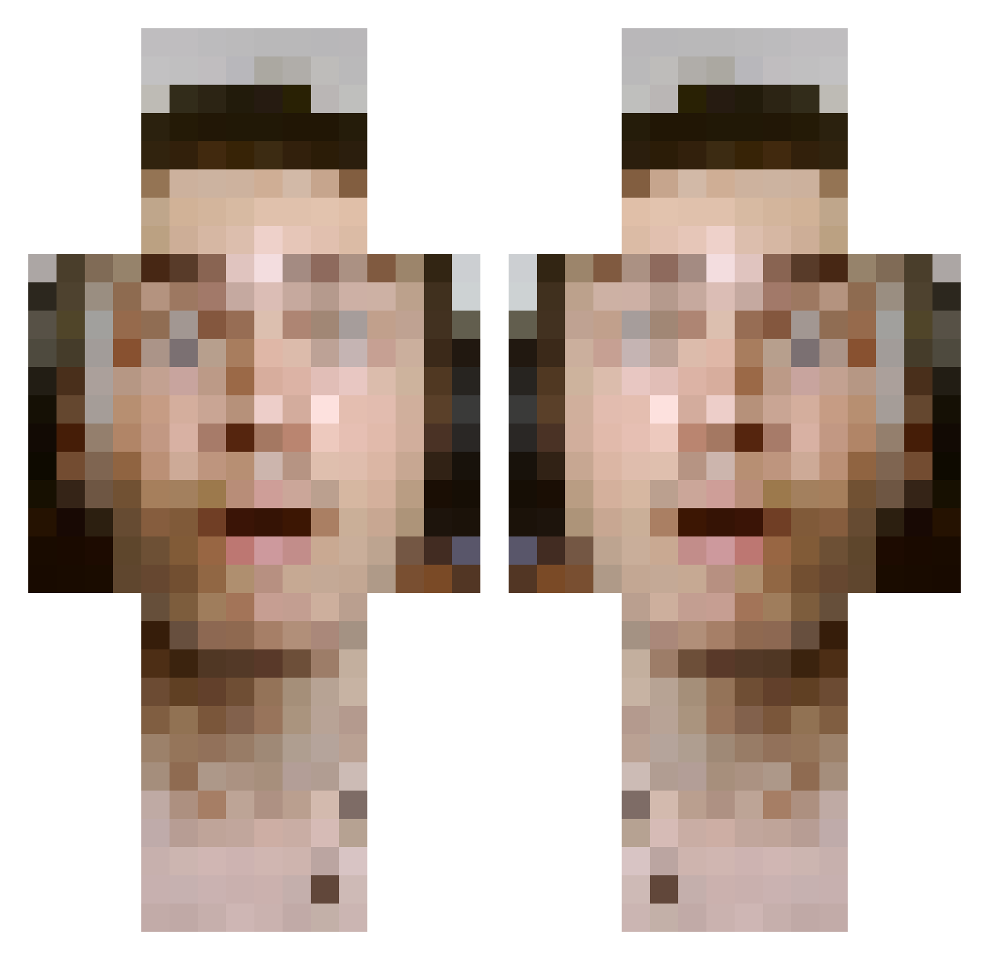 Roboplays_ Minecraft skin, front and back view