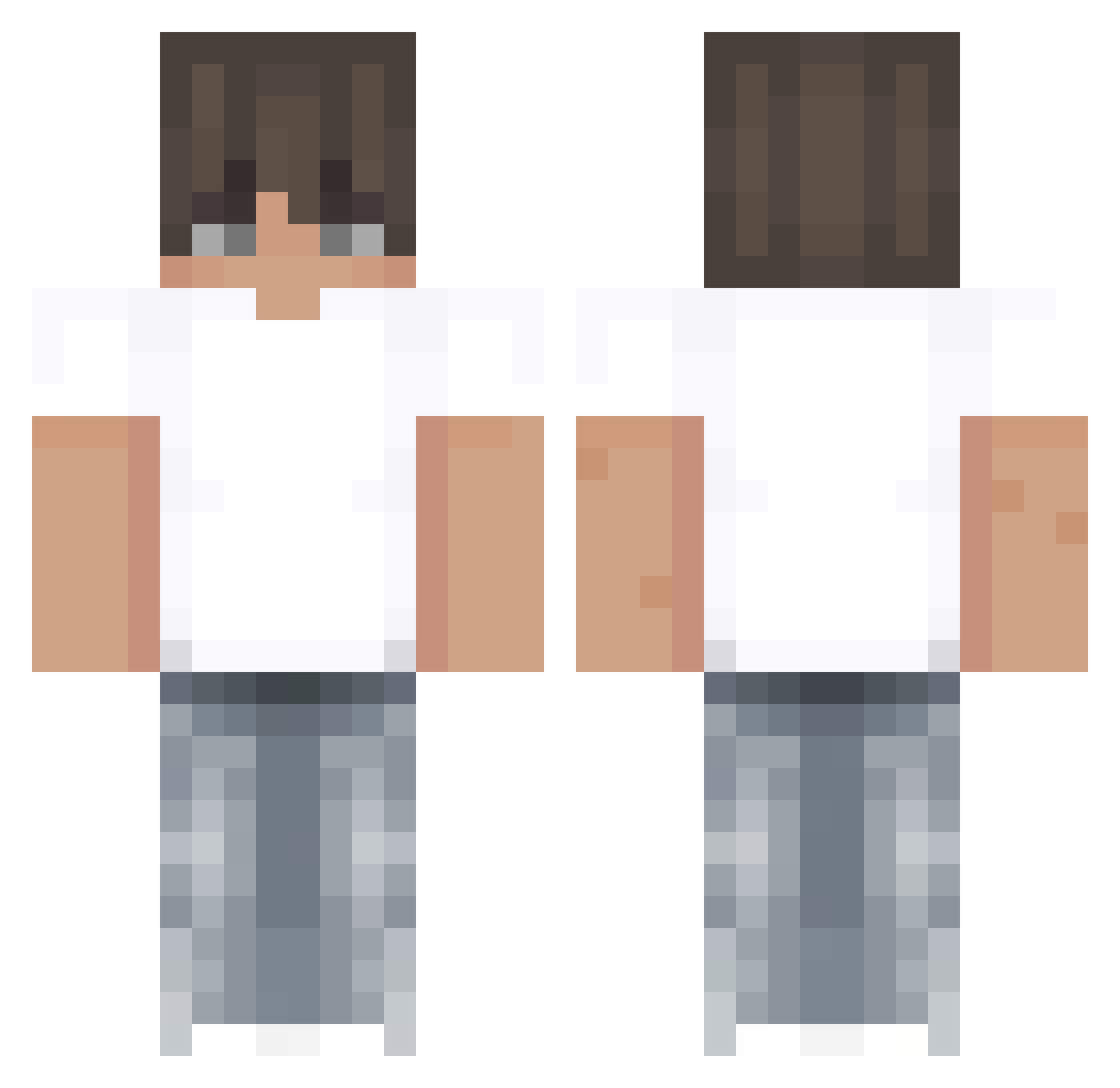 Vicdonmar Minecraft skin, front and back view