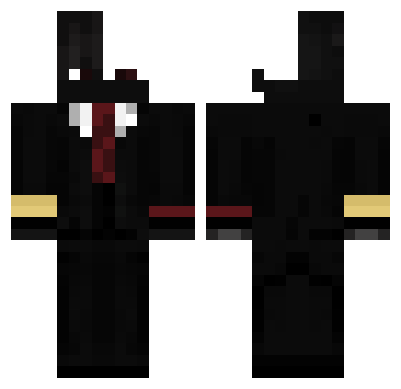 Rzodkiefka_ Minecraft skin, front and back view