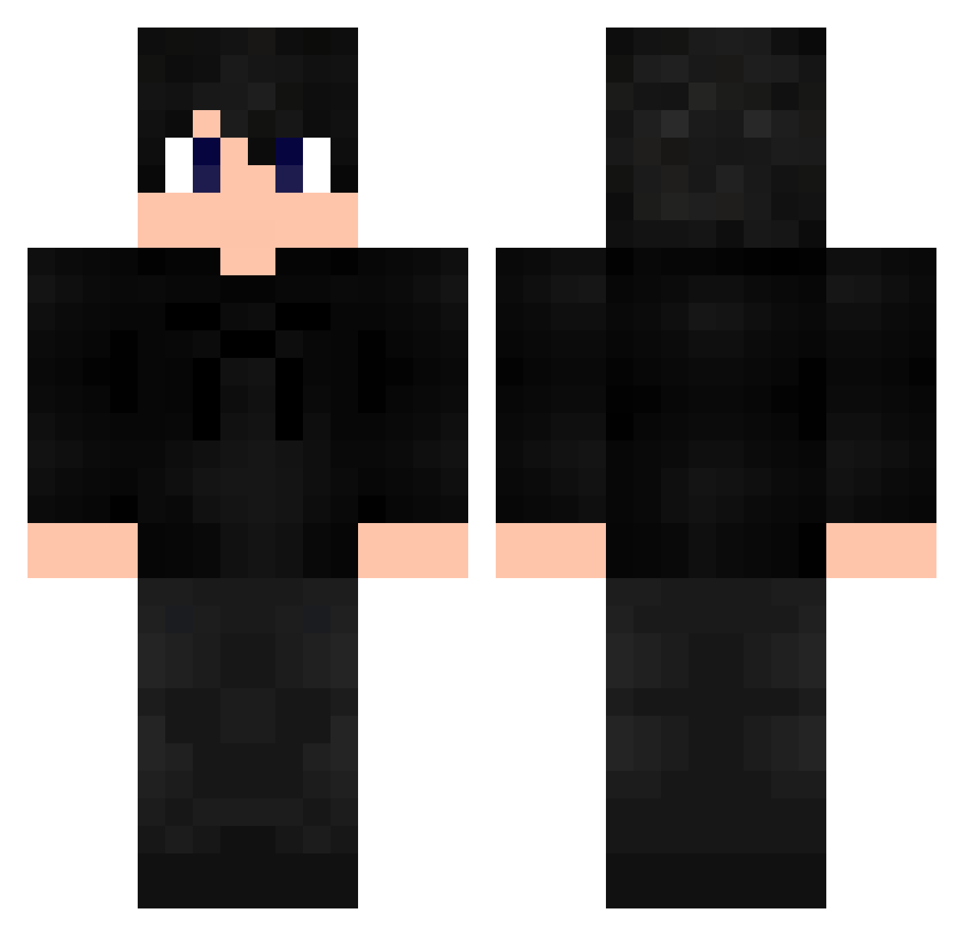 Skycron_Claw_pte Minecraft skin, front and back view