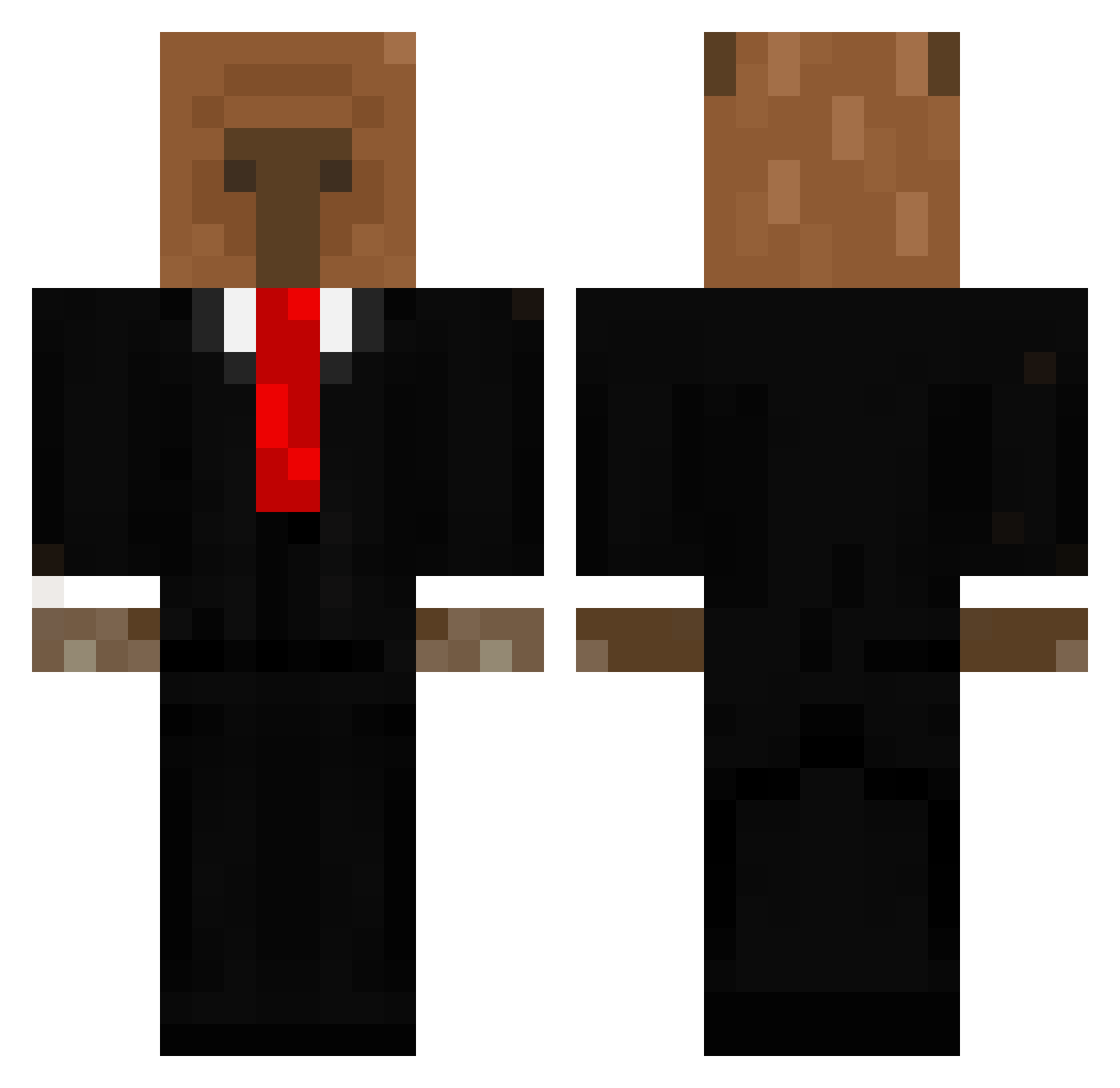 vojta712 Minecraft skin, front and back view