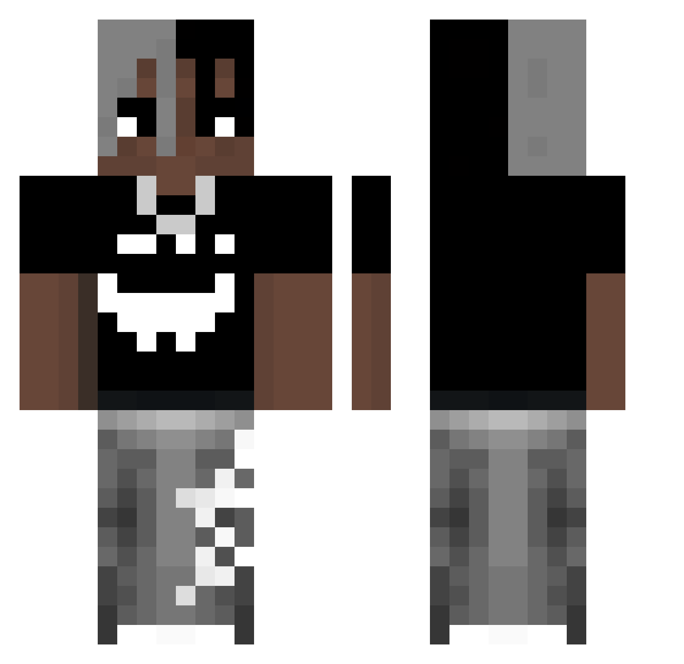 Nikita_mel1 Minecraft skin, front and back view